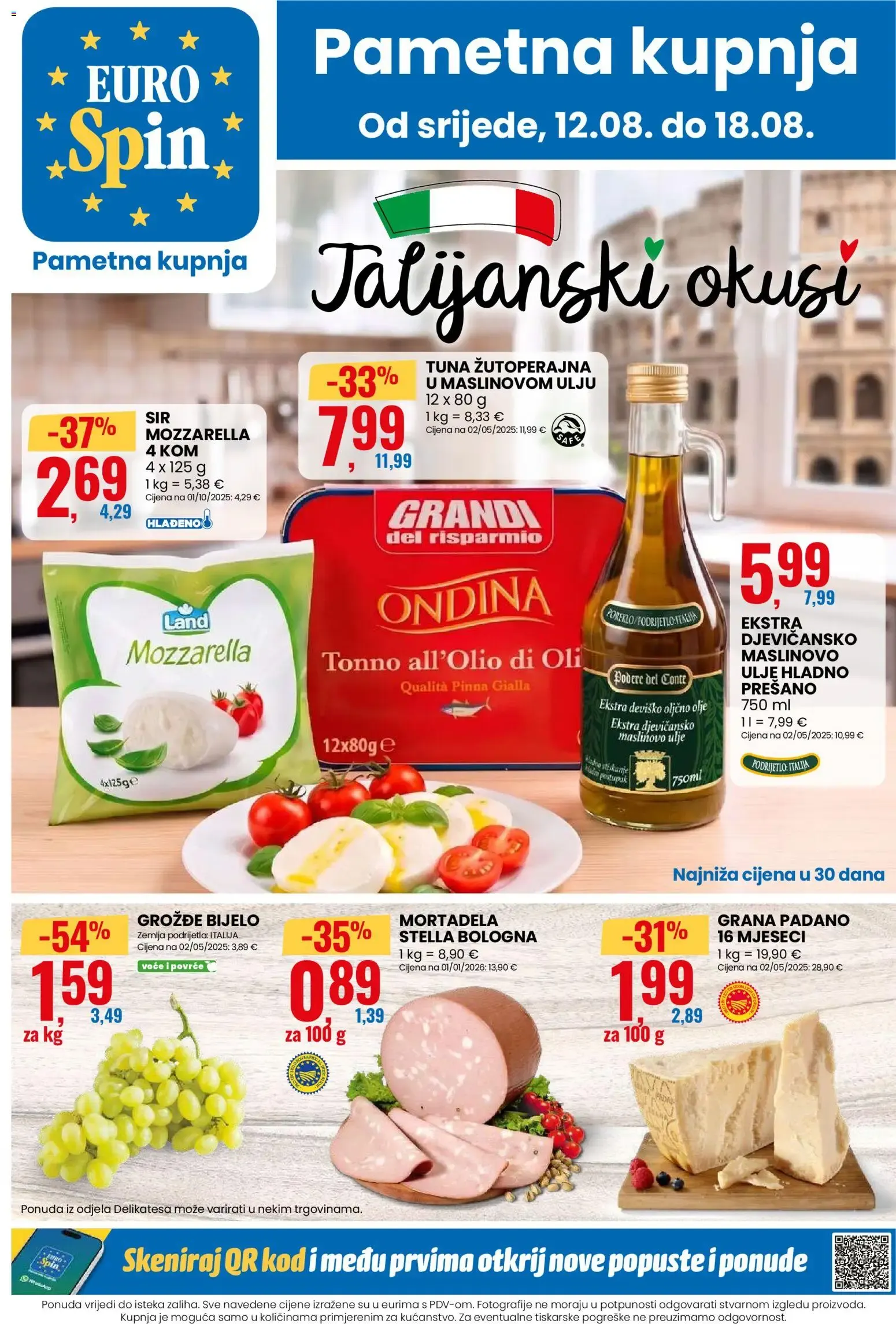 Katalog Pametna kupnja: Talijanski okusi od 12. kolovoza do 18. kolovoza 2026. - Pregled Stranica 1