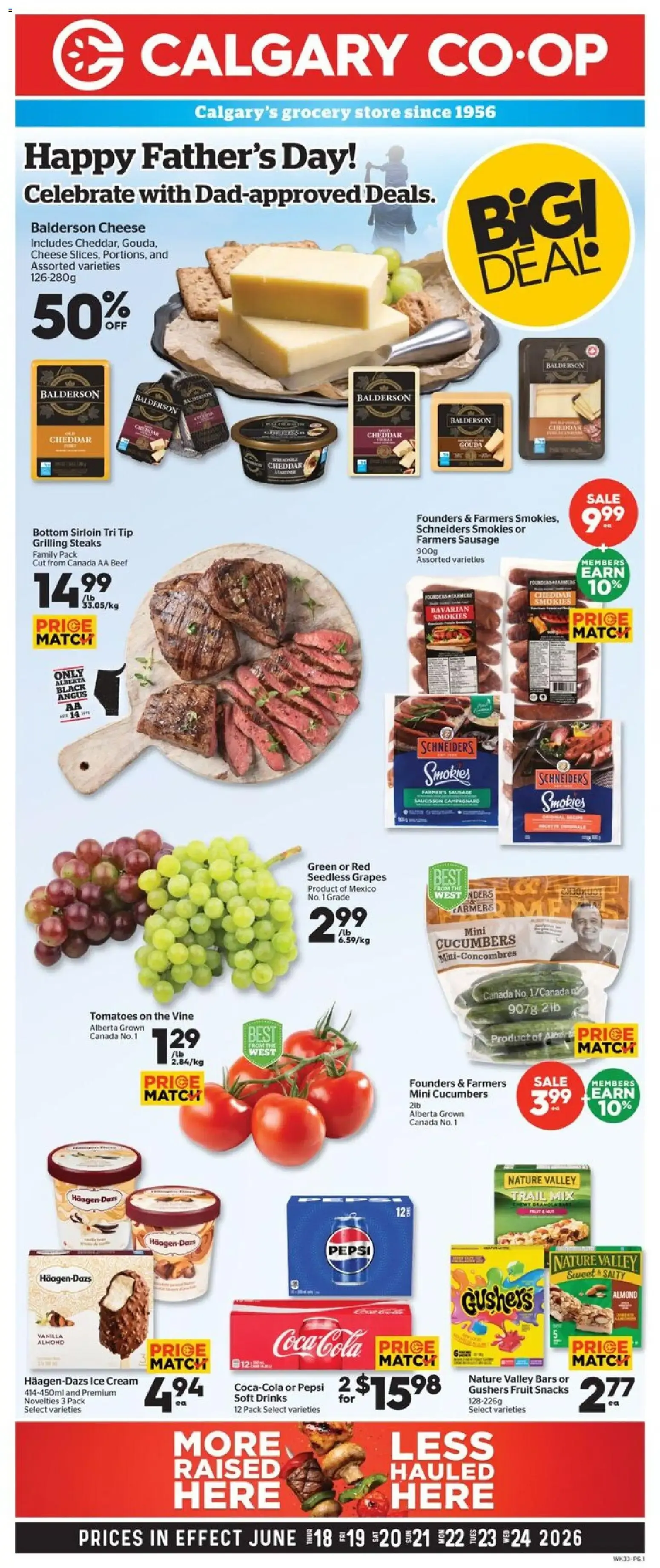 Calgary Co-op weekly flyer / circulaire from Jun 18, 2026 > weekly specials & deals from June 18 to June 24 2026 - flyer page 1