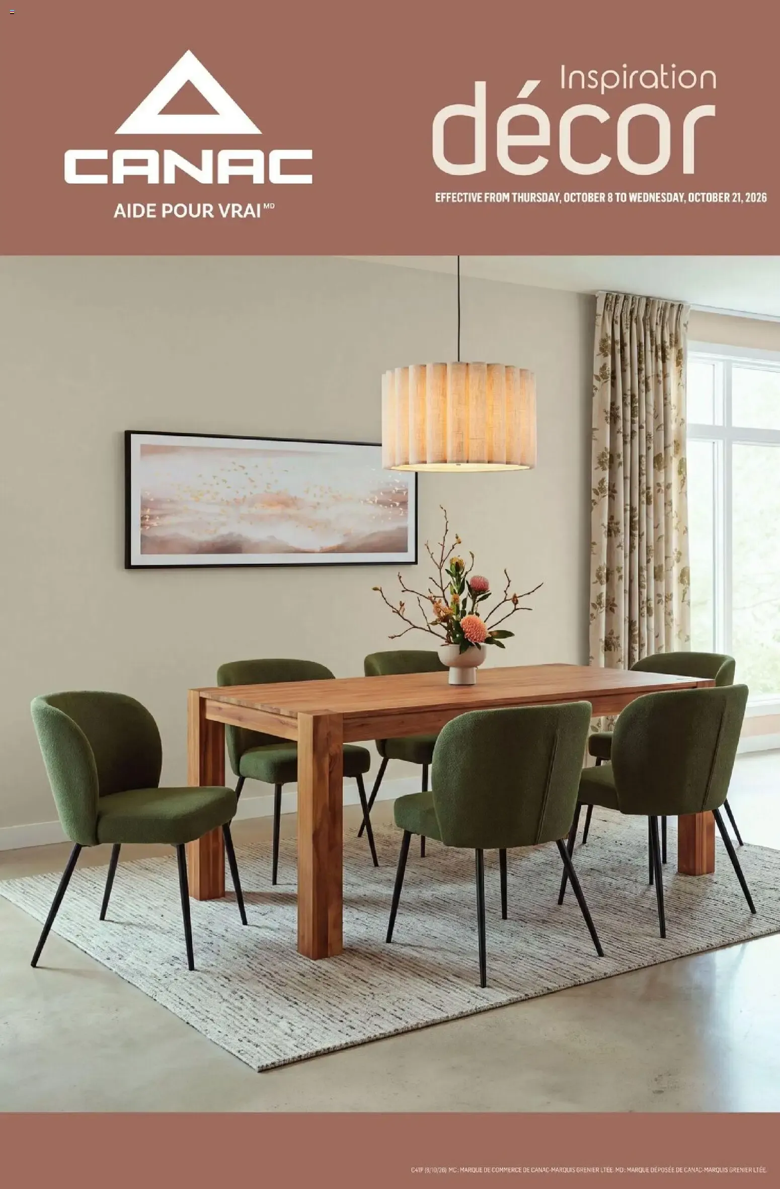 Canac flyer - Inspiration décor from Oct 8, 2026 > weekly specials & deals from October 8 to October 21 2026 - flyer page 1