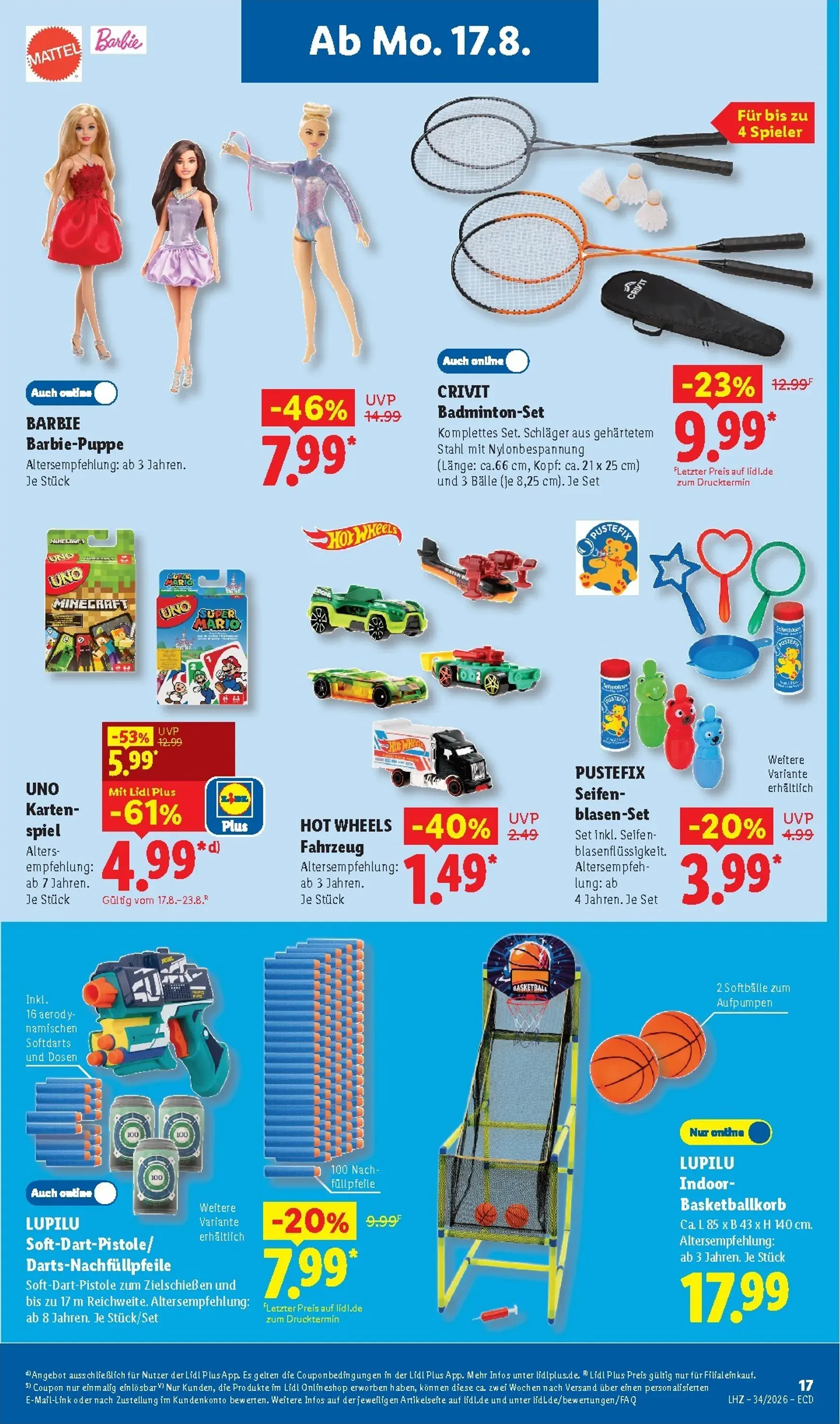 Lidl Angebot der Woche von 17. August bis 22. August 2026 - Prospekt seite 13