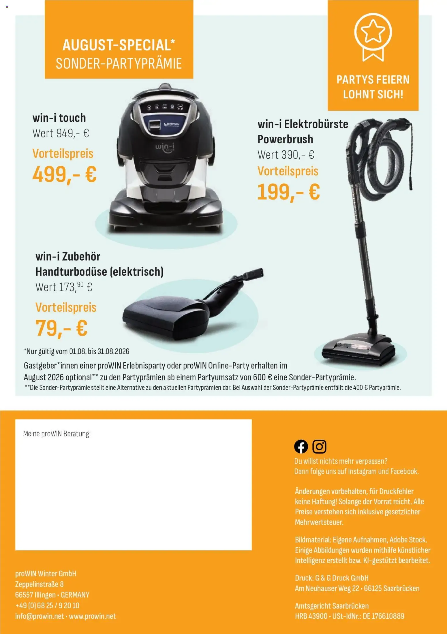 ProWIN Herbst-Shopping August/Septiembre 2026 von 1. August bis 30. September 2026 - Prospekt seite 16