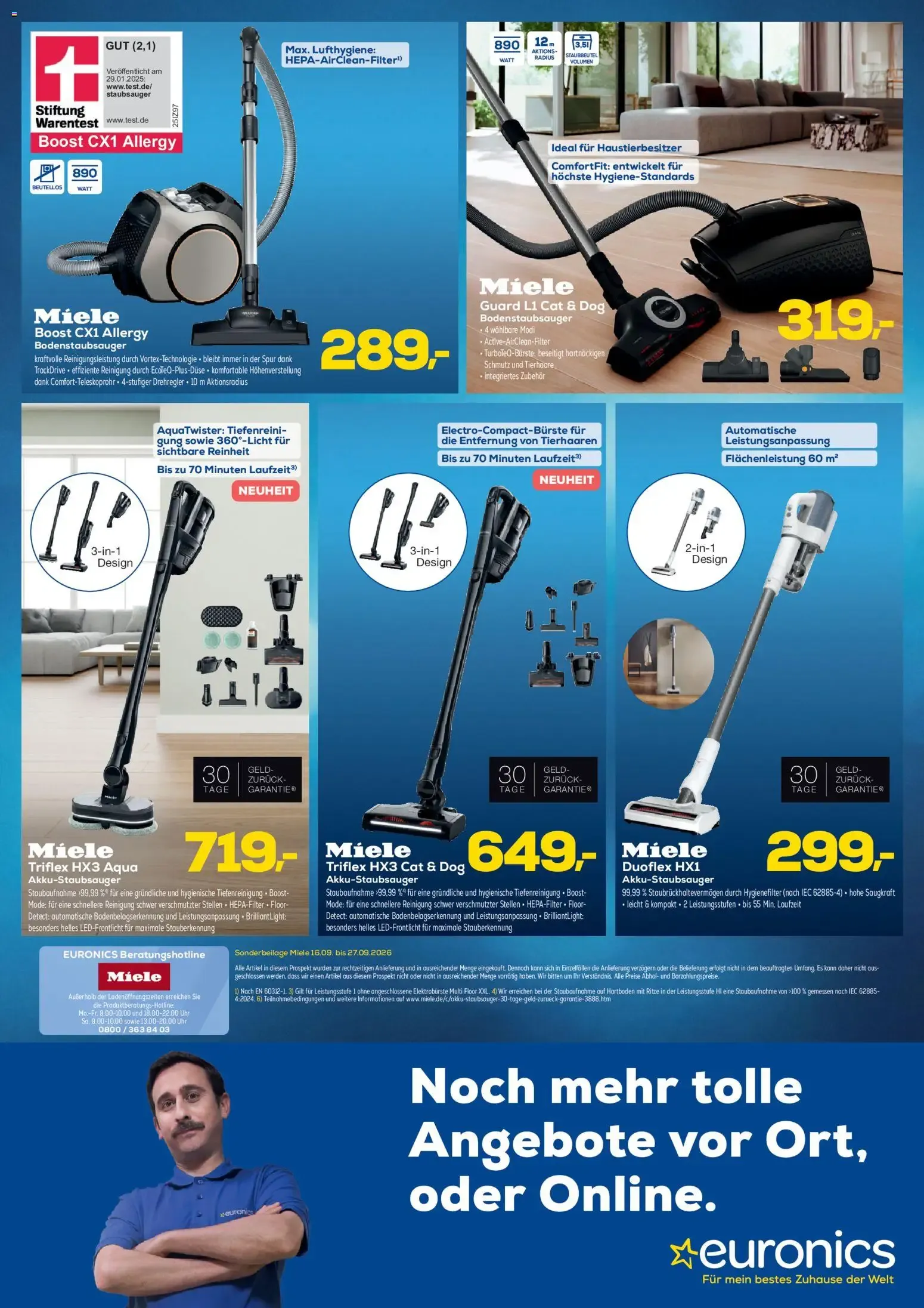 Euronics Sonderbeilage Miele (ab 16.09.2026) zum Blättern von 16. September bis 27. September 2026 - Prospekt seite 4