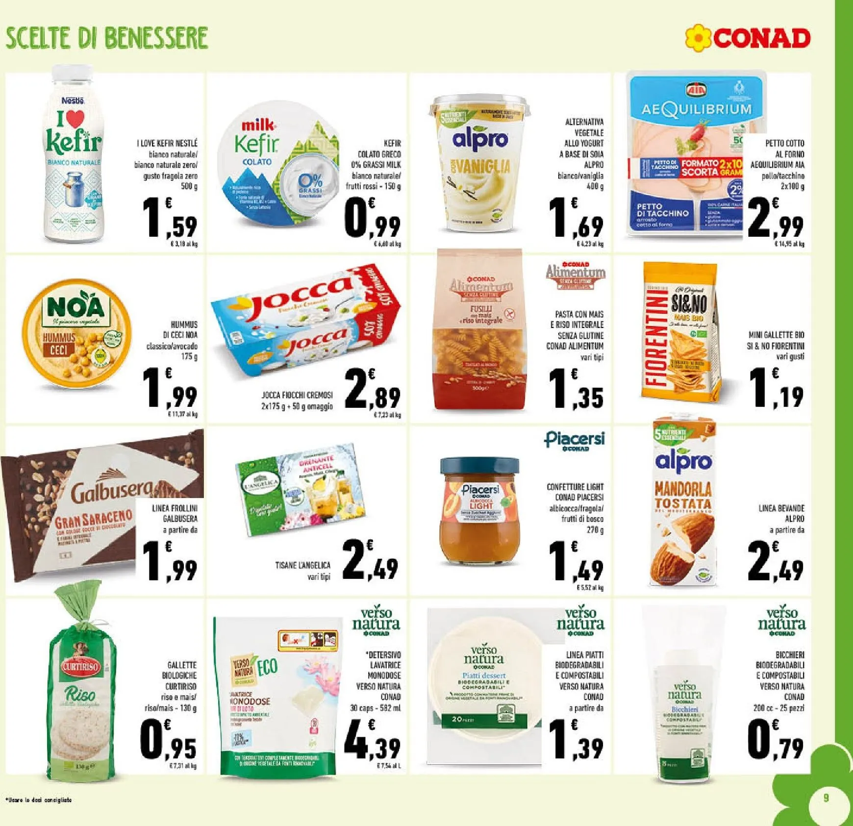 Volantino attuale di Conad valido dal mercoledì 12/08/2026 al domenica 23/08/2026 da 12 agosto a 23 agosto di 2026 - Pagina del volantino 9