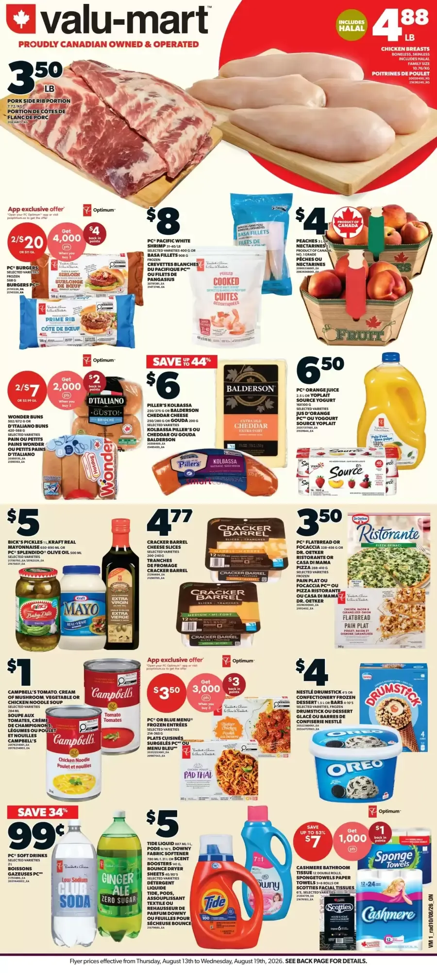 Valu-mart flyer week 33 from August 13 to August 19 2026 - flyer page 1