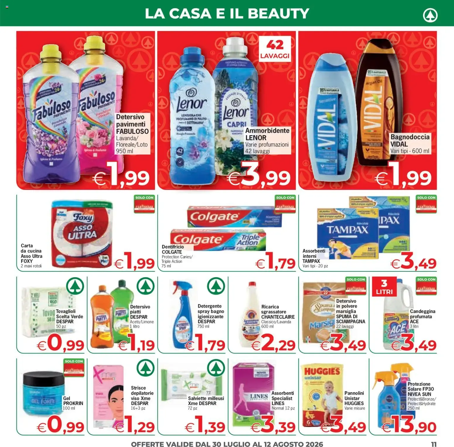 Despar Eurospar - Offerte Sotto l'Ombrellone da 30 luglio a 12 agosto di 2026 - Pagina del volantino 10