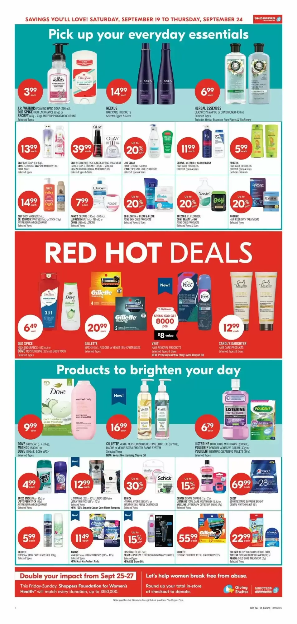 Shoppers Drug Mart flyer week 38 from September 19 to September 24 2026 - flyer page 12