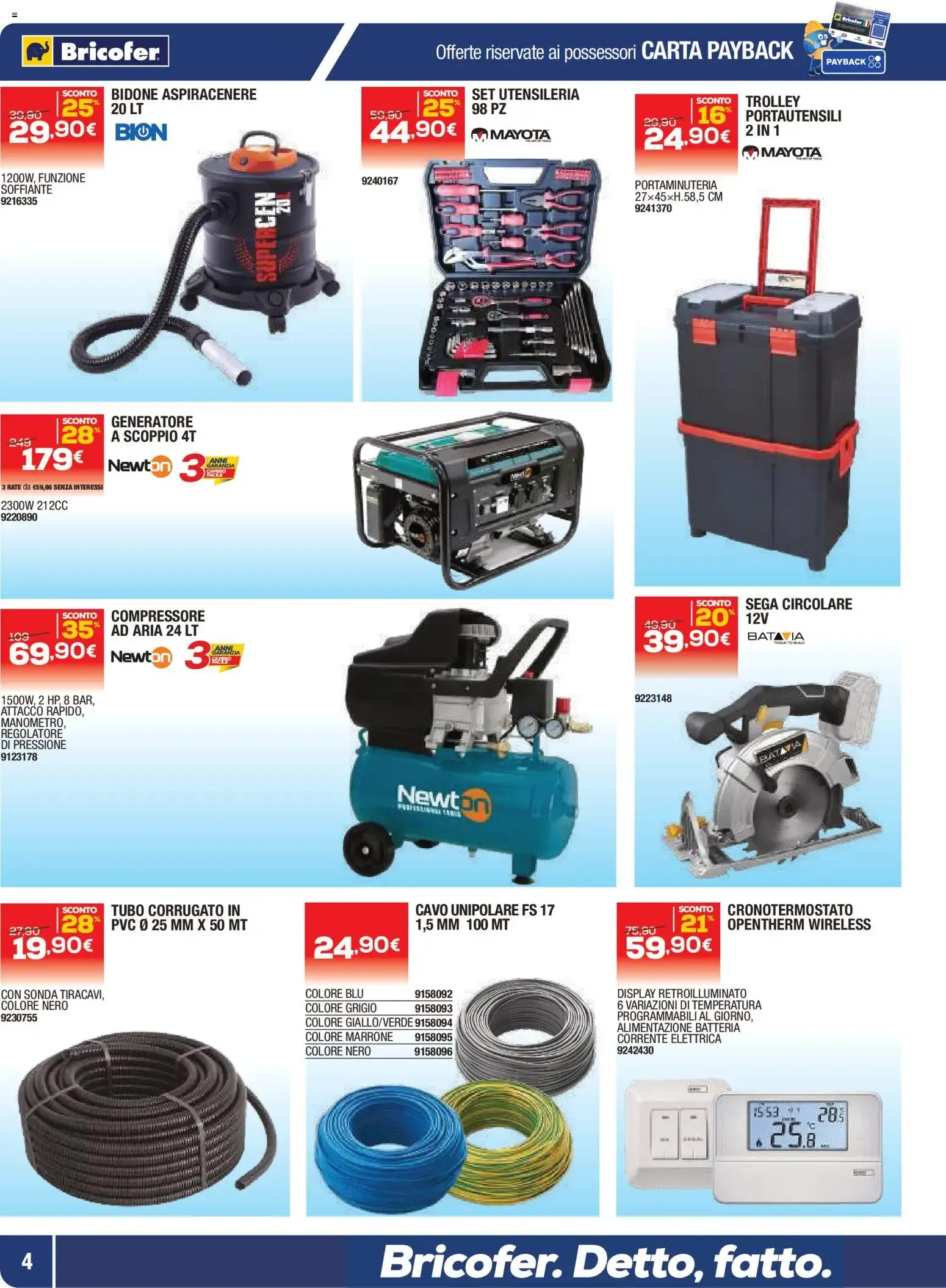 Nuovo Bricofer volantino dal 08/10/2026 > offerte anteprima 🛍️ da 8 ottobre a 25 ottobre di 2026 - Pagina del volantino 4