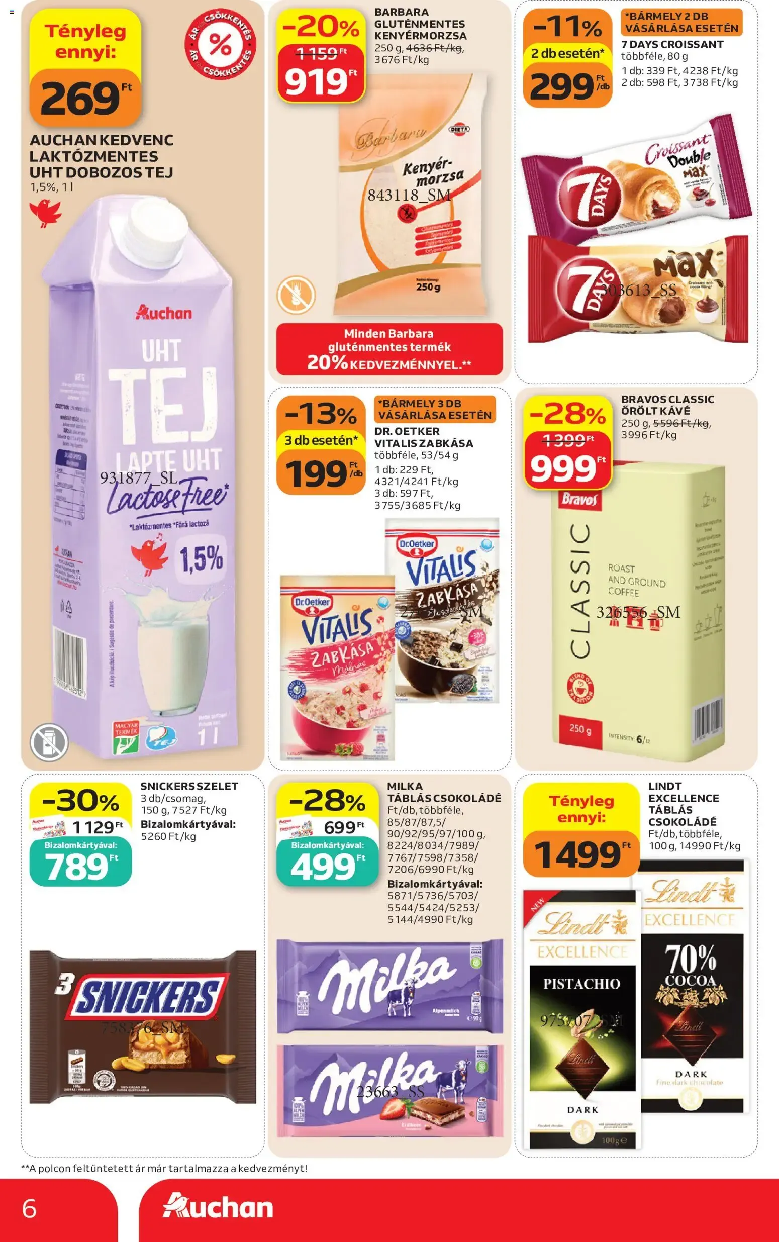 Katalógus Auchan Szupermarket akciós újság - 2026.09.24. -tól/töl > akció, lapozható szórólap 🛍️ szeptember 24.-tól szeptember 30.-ig 2026. - Oldal 6