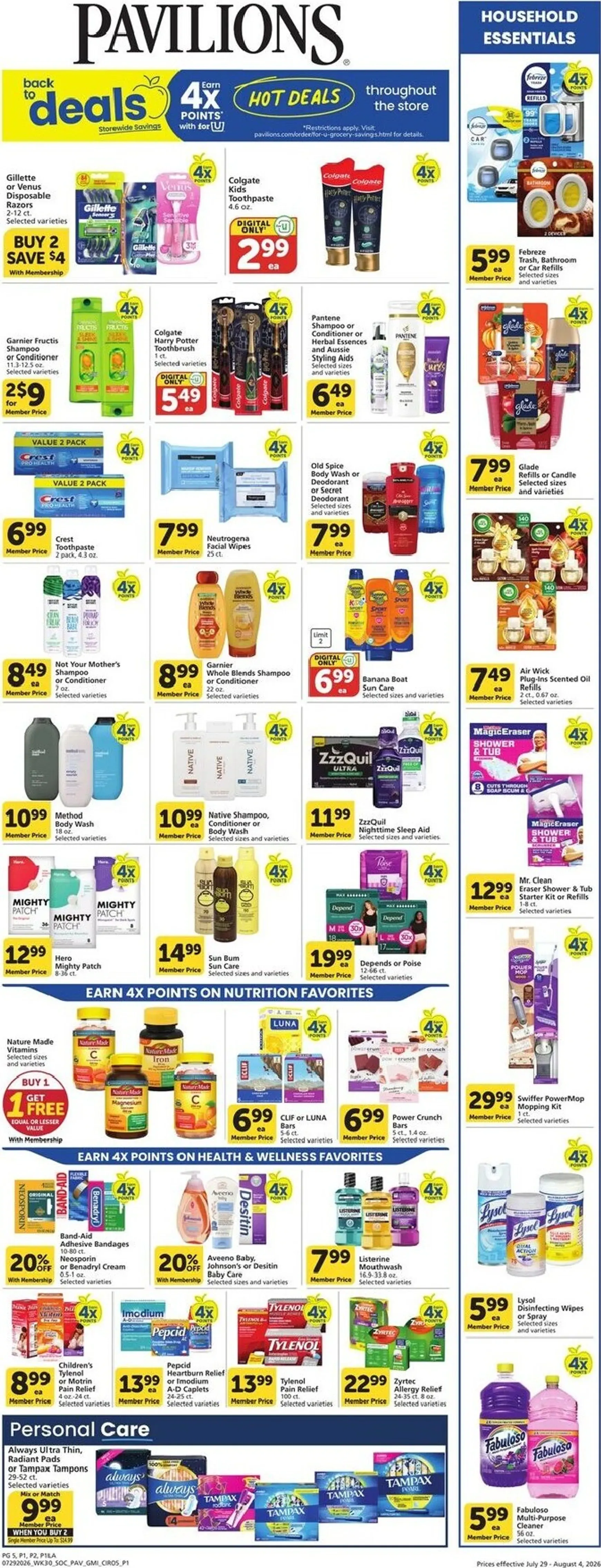 Weekly ad Current Pavilions leaflet valid from Wednesday 07/29/2026 to Tuesday 08/04/2026 from July 29 to August 4 2026 - Page 5