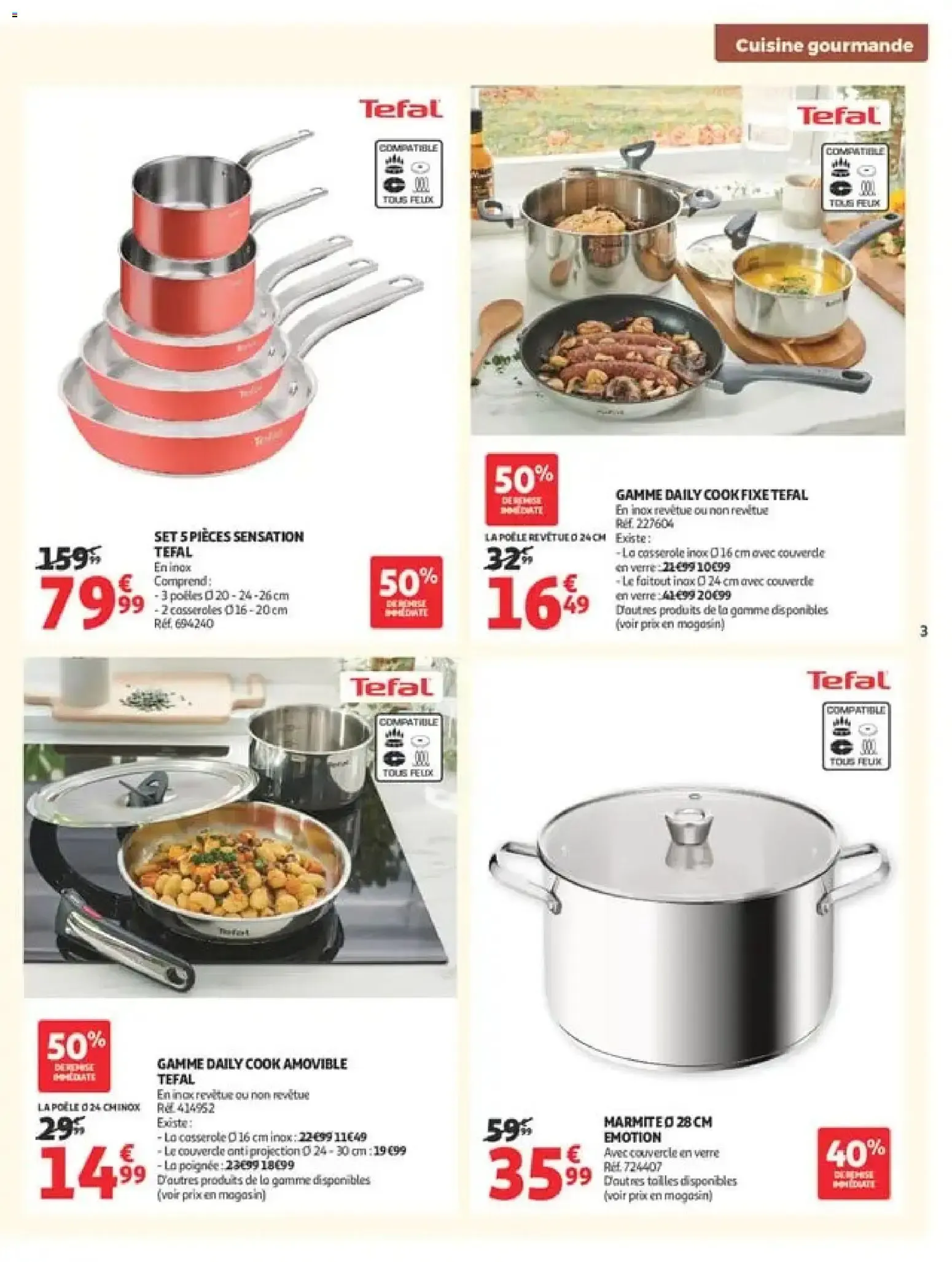 Auchan Cuisine gourmande supers à partir du 22/09/2026 - promo en ligne du 22 septembre au 3 octobre 2026 - Catalogue page 3
