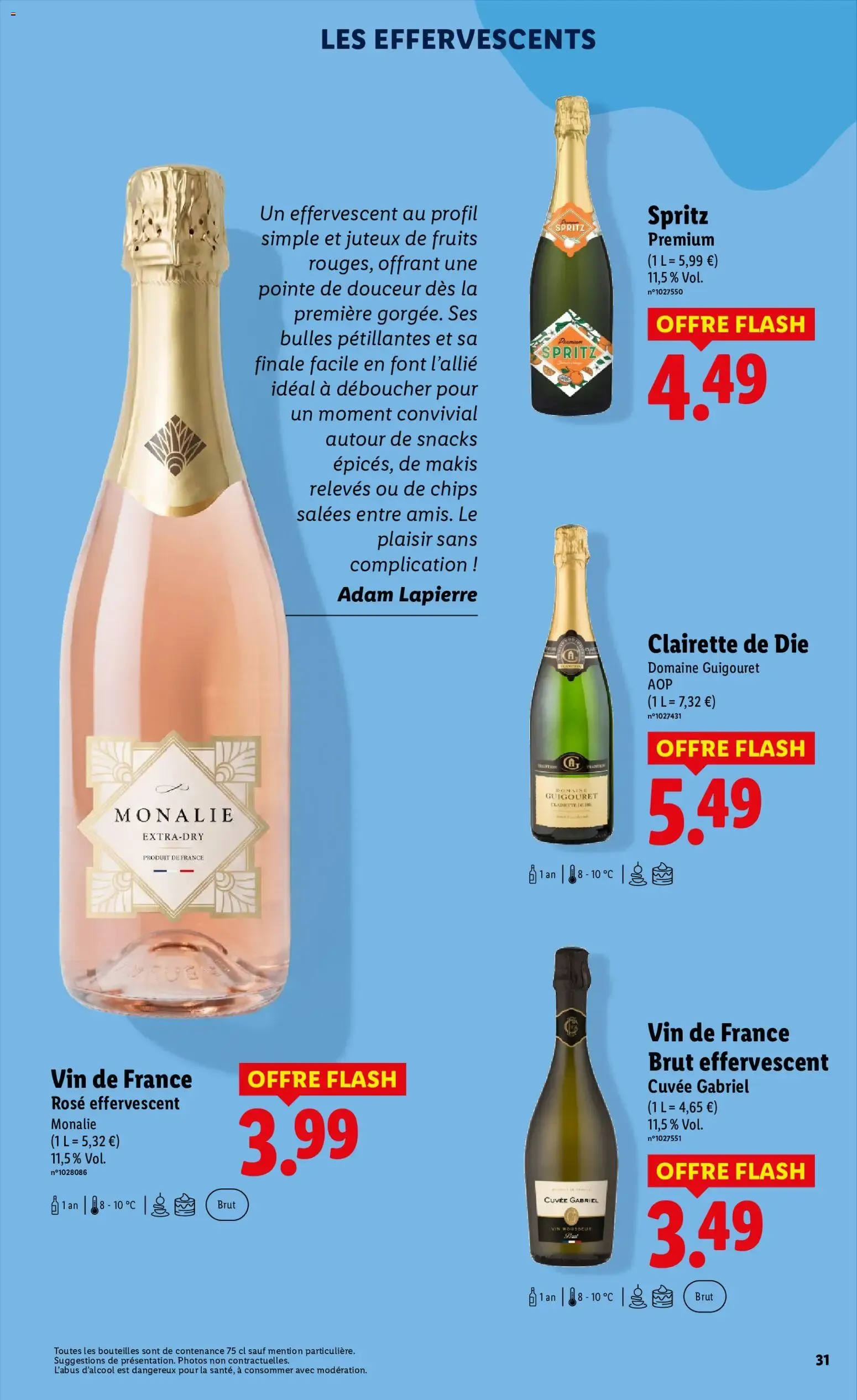LES EFFERVESCENTS du 3 septembre au 10 septembre 2026 - Catalogue page 1