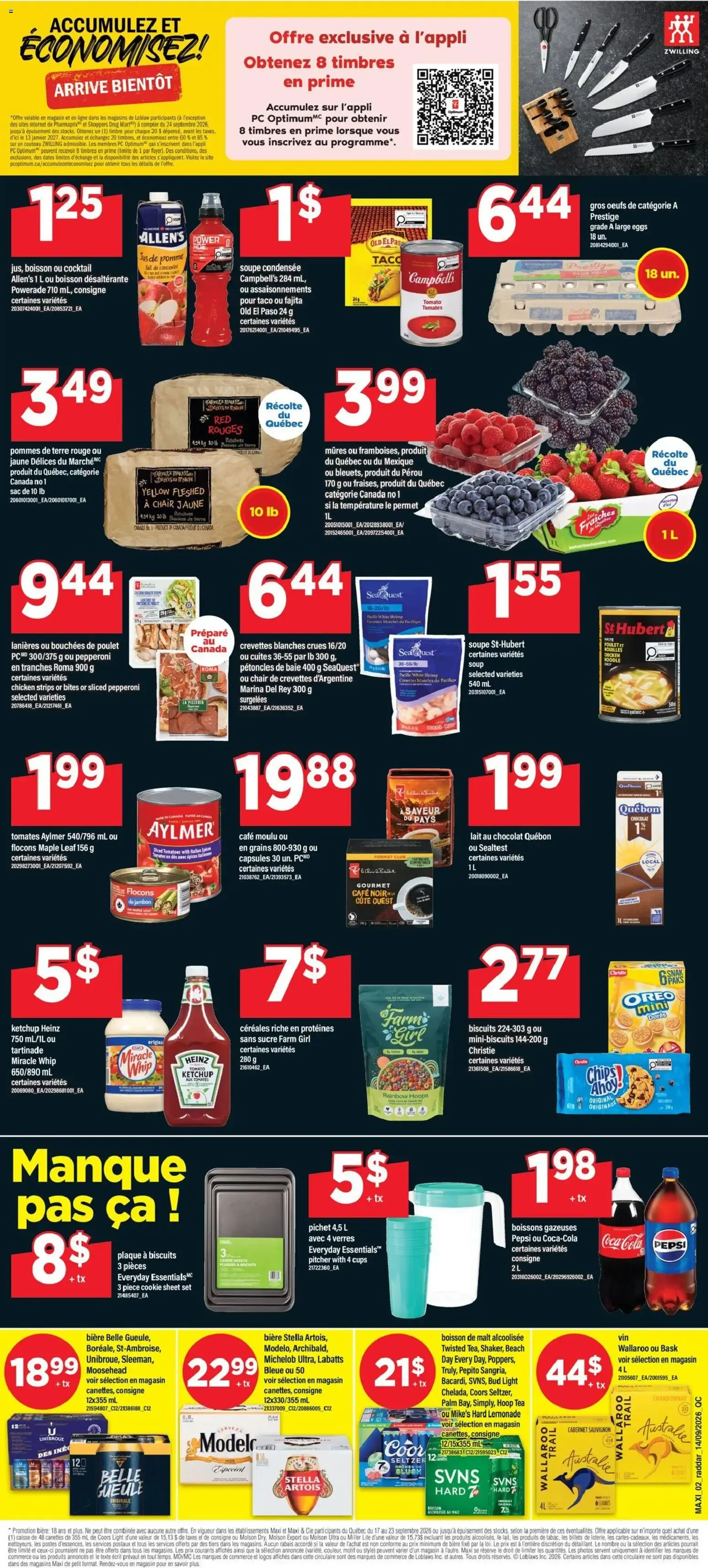 Maxi - Méga Méga vente from September 17 to September 23 2026 - flyer page 2