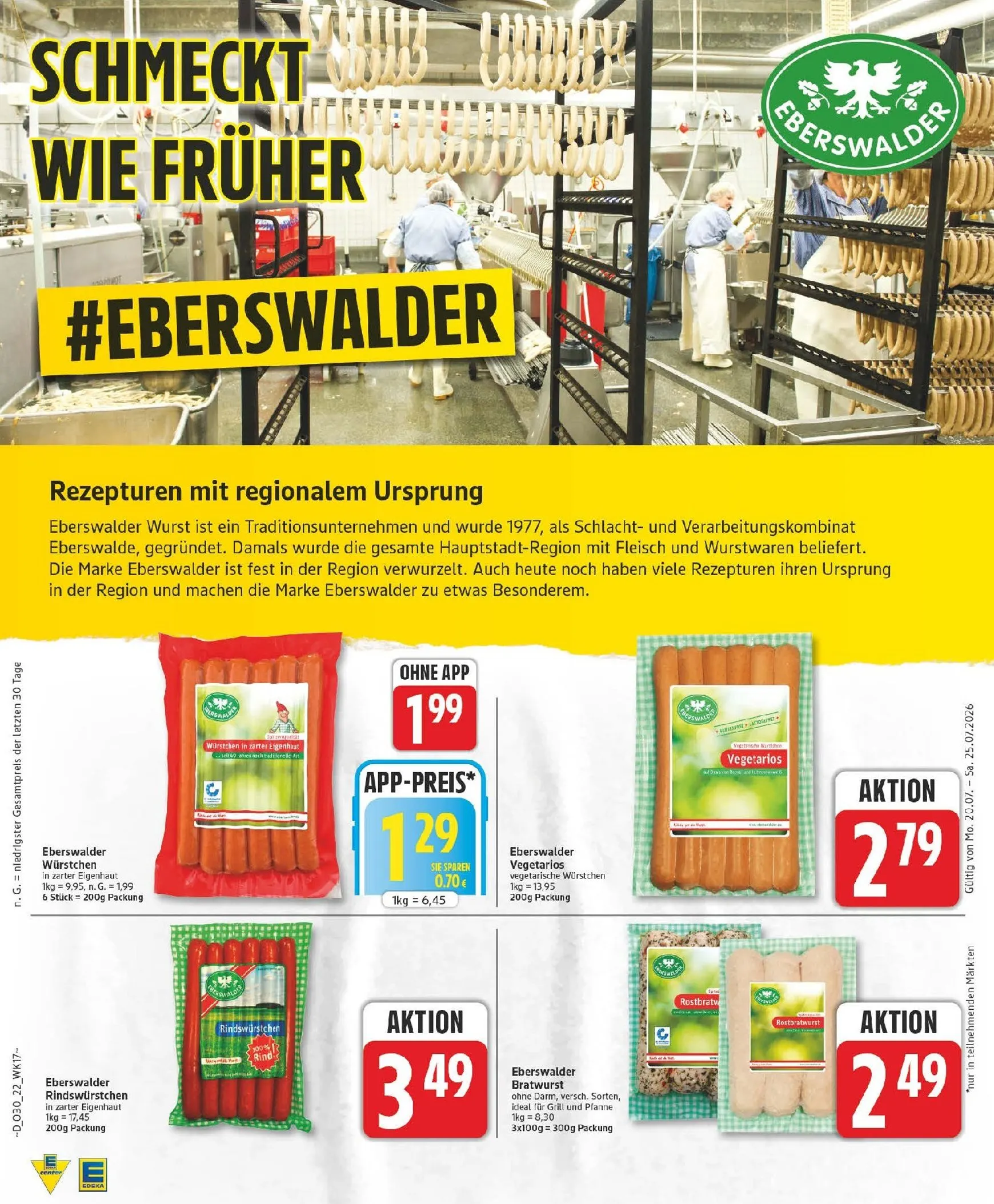 Edeka Prospekt nächste Woche – von Montag 20.07.2026 bis Samstag 25.07.2026 von 20. Juli bis 25. Juli 2026 - Prospekt seite 22