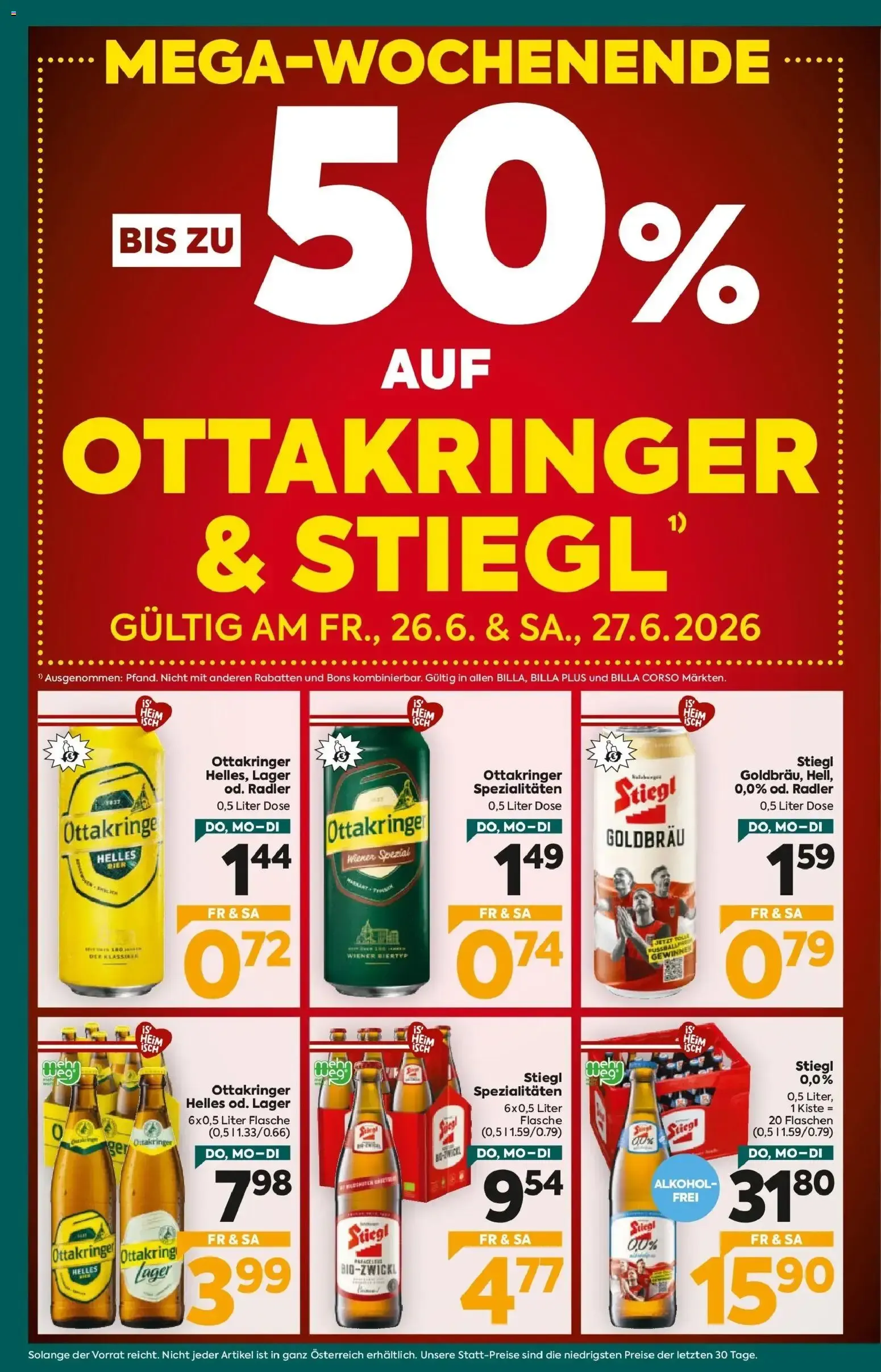 Billa Plus Flugblatt - Wien von 25.06.2026 - Aktuelle Angebote von 25. Juni bis 30. Juni 2026 - Flugblätt seite  2