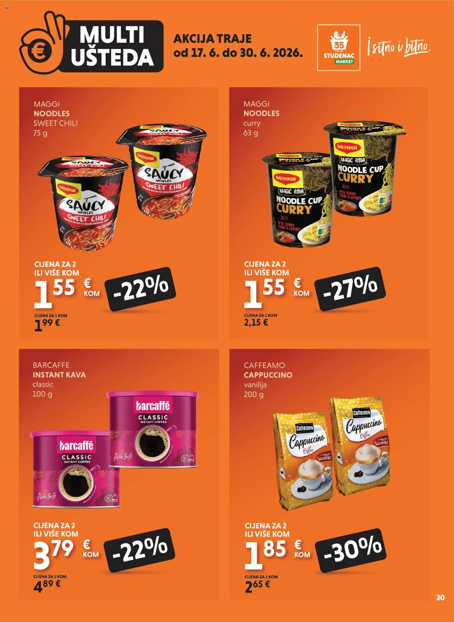 Katalog Uzmi više, plati manje: Multi Ušteda od 17. lipnja do 30. lipnja 2026. - Pregled Stranica 20