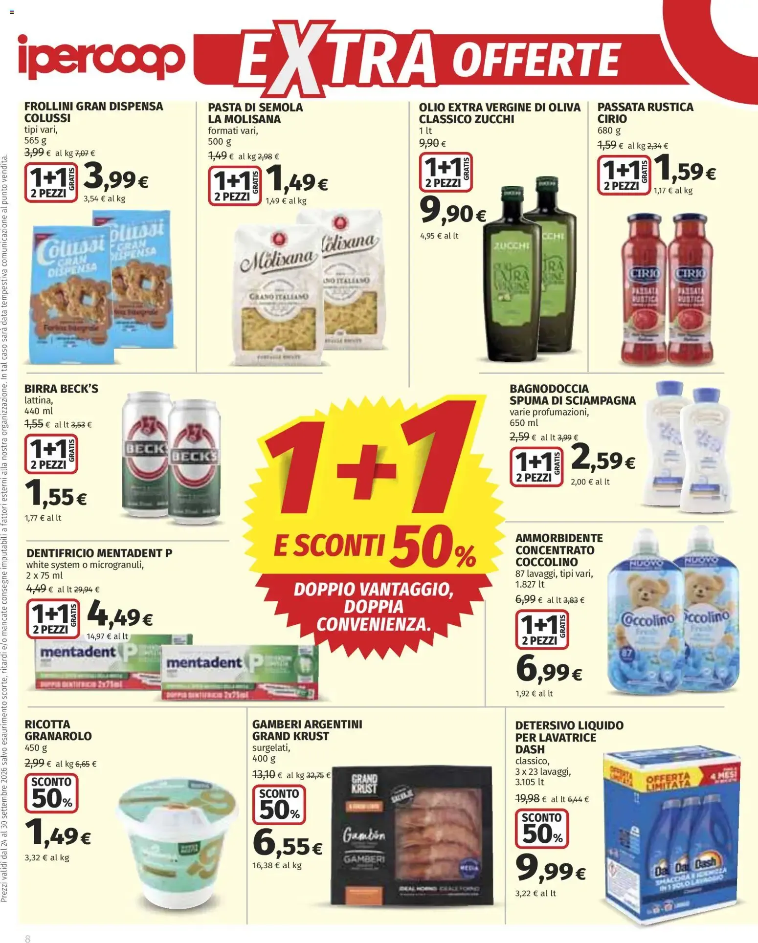 SOTTO COSTO FRESCHISSIMI - Ipercoop da 24 settembre a 30 settembre di 2026 - Pagina del volantino 8