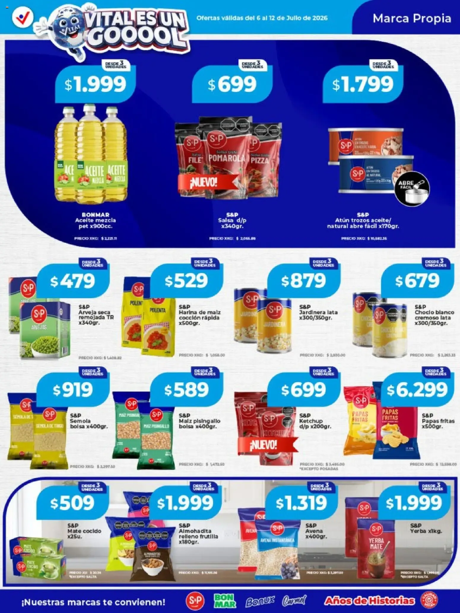 Ofertas de Vital - Especial nuestras marcas || del 06/07/2026 - 12/07/2026 || Catálogo 6 de julio al 12 de julio 2026 - Página 2 del catálogo