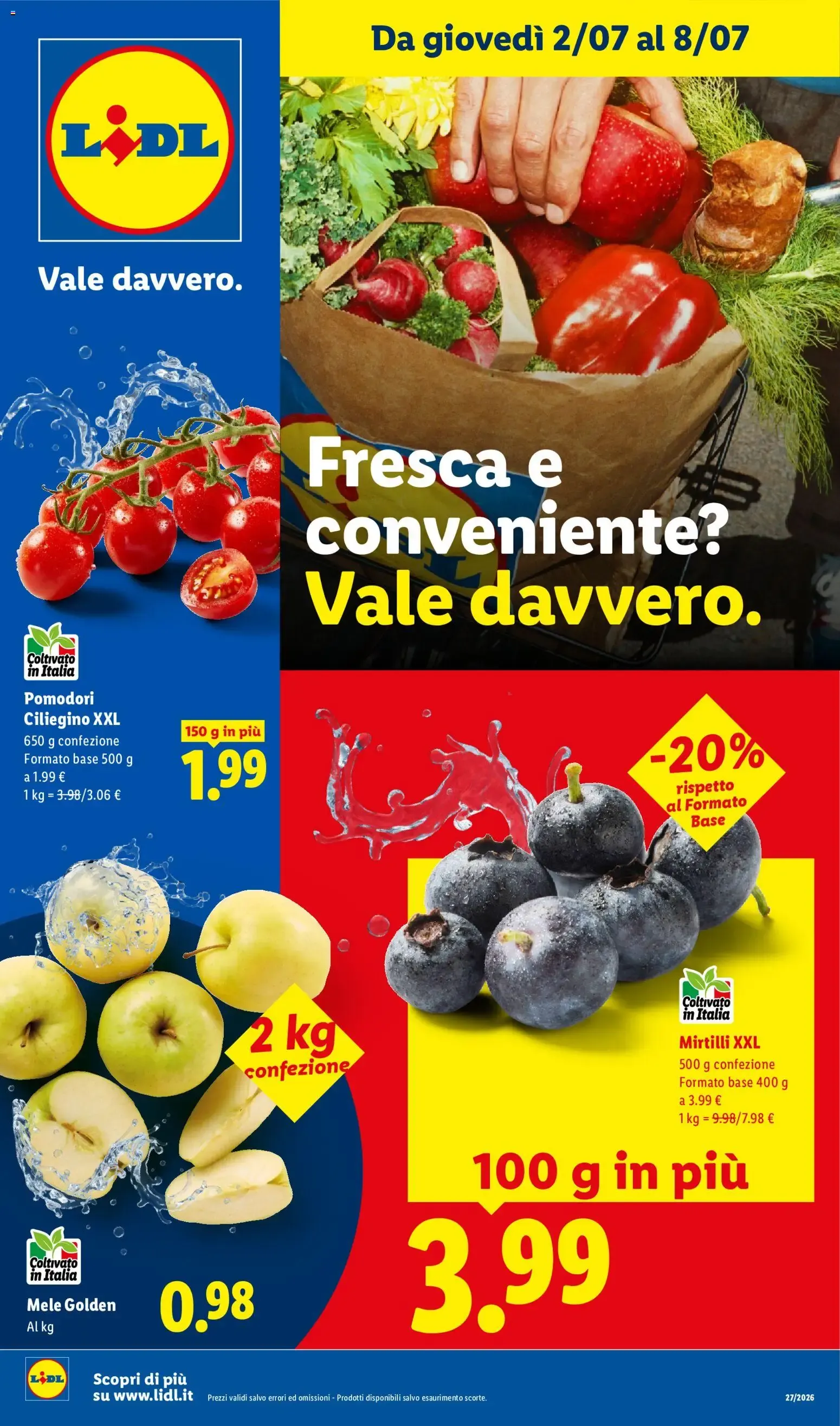 LIDL: Fresca e conveniente? Vale davvero. da 2 luglio a 8 luglio di 2026 - Pagina del volantino 1