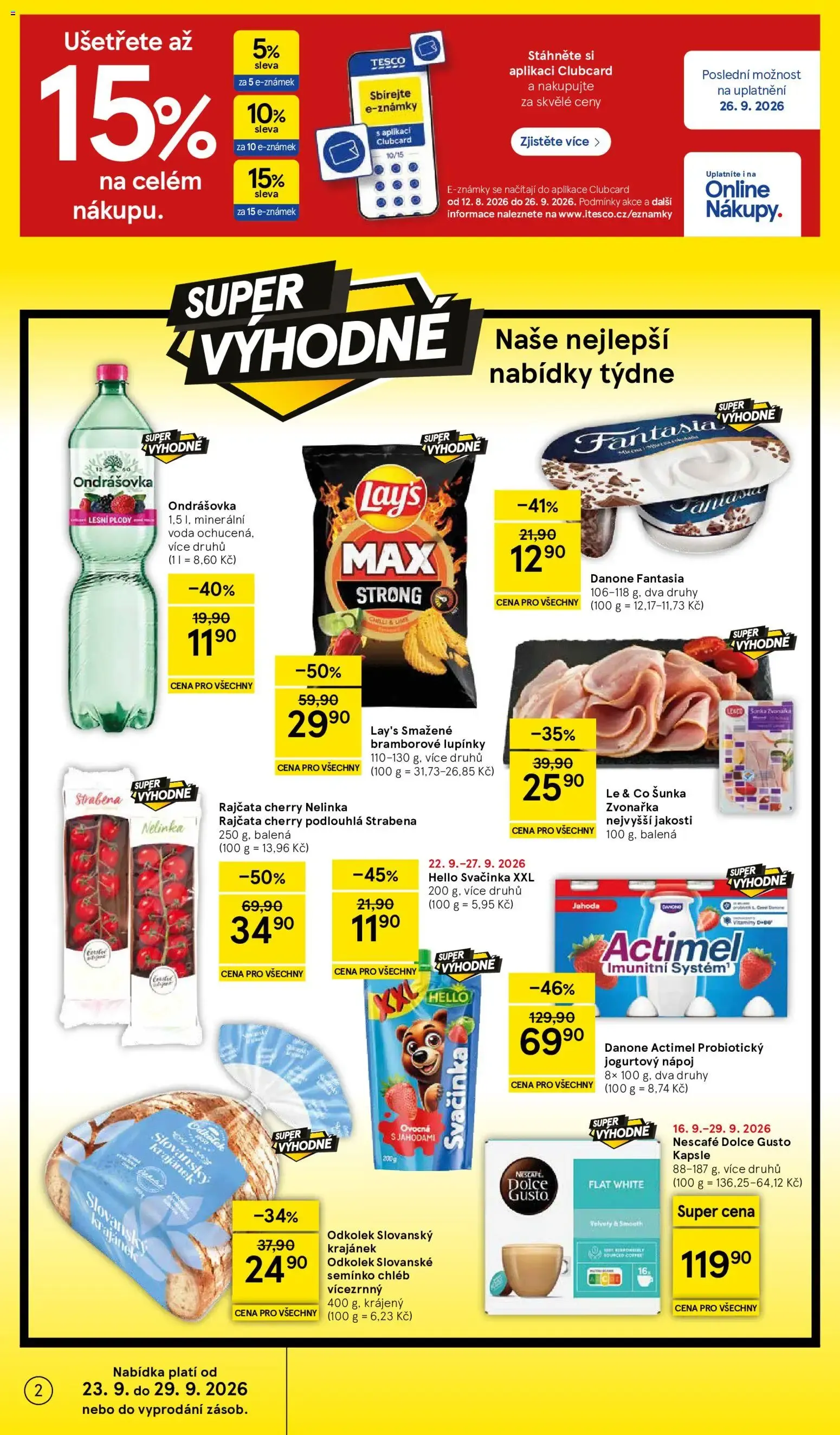 Tesco leták na tento + příští týden 23.09.2026 - 23. září 29. září 2026 - Page 2