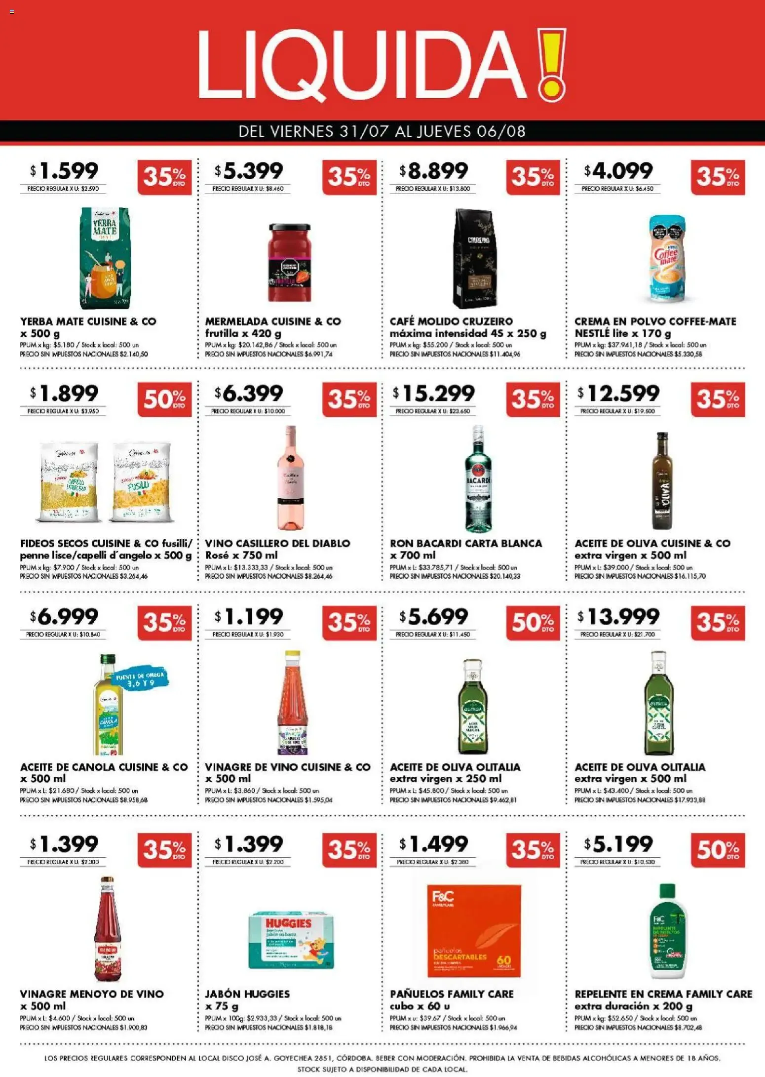 Ofertas de Disco - Ofertas | Córdoba del 30/07/2026 - 02/08/2026 31 de julio al 2 de agosto 2026 - Página 9 del catálogo
