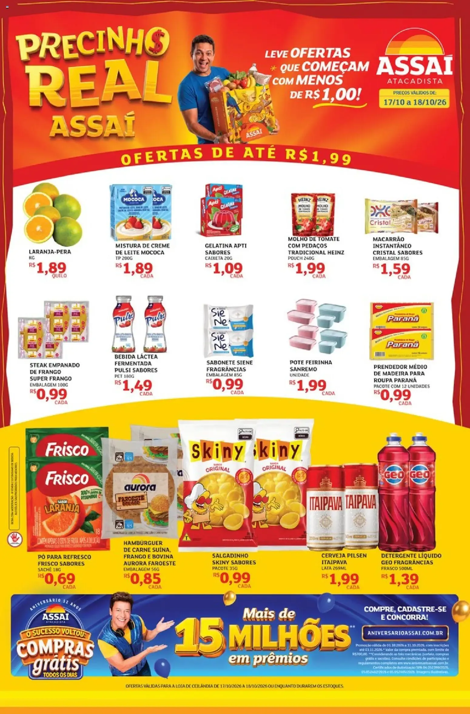 Encarte de Assaí Atacadista ofertas - DF de 17/10/2026 | Promoções Online 17 de outubro até 18 de outubro 2026 - Pagina 1