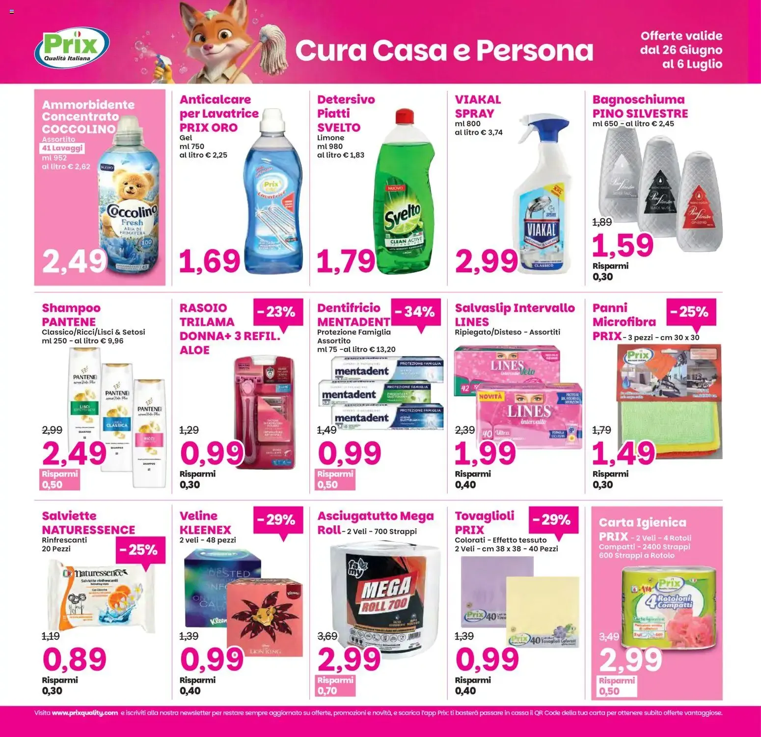 Prix: Volantino Offerte 'AL COSTO' da 26 giugno a 6 luglio di 2026 - Pagina del volantino 20
