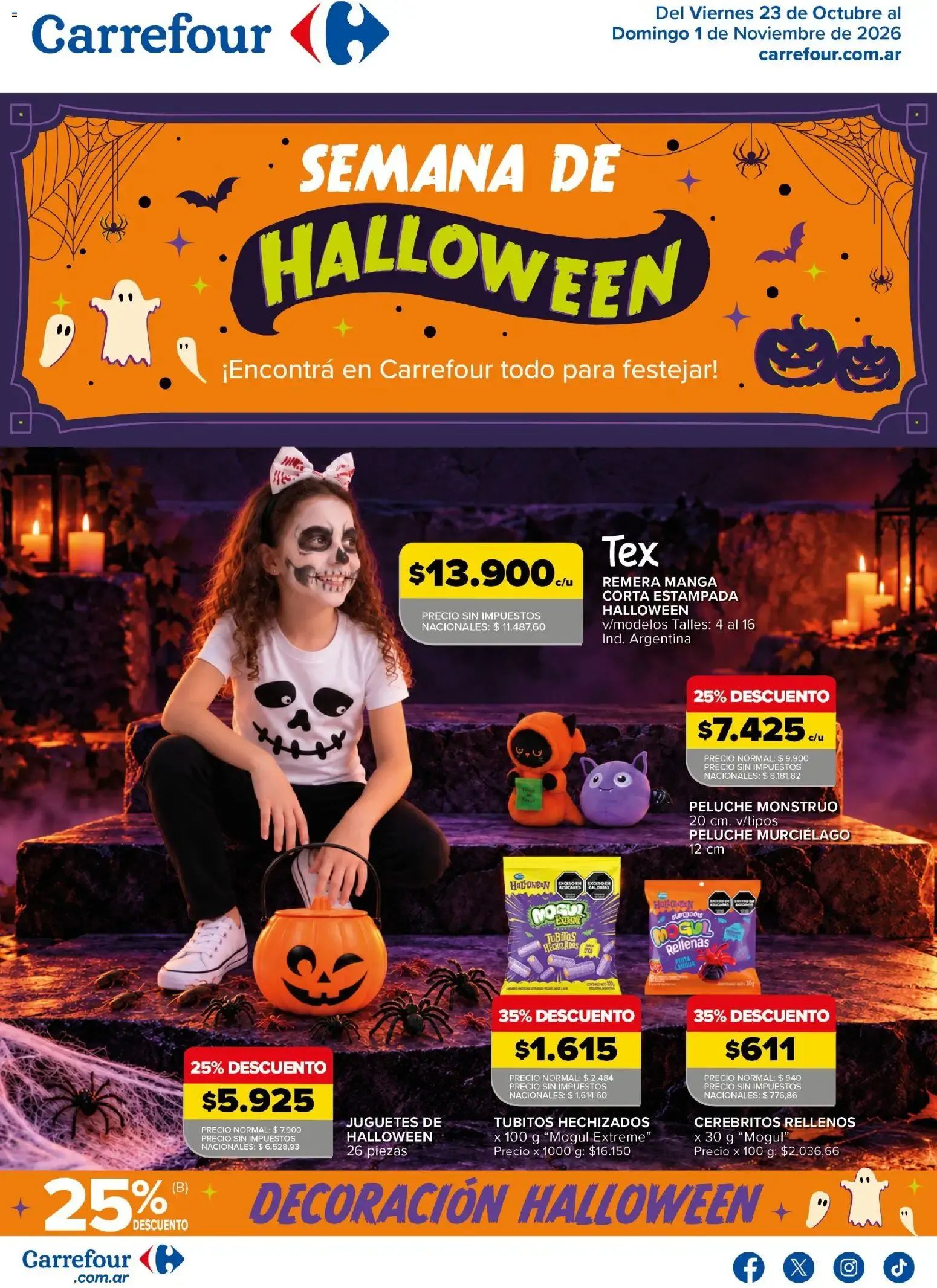 Ofertas de Carrefour - Semana de Halloween || del 23/10/2026 - 01/11/2026 || Promociones 23 de octubre al 1 de noviembre 2026 - Página 1 del catálogo