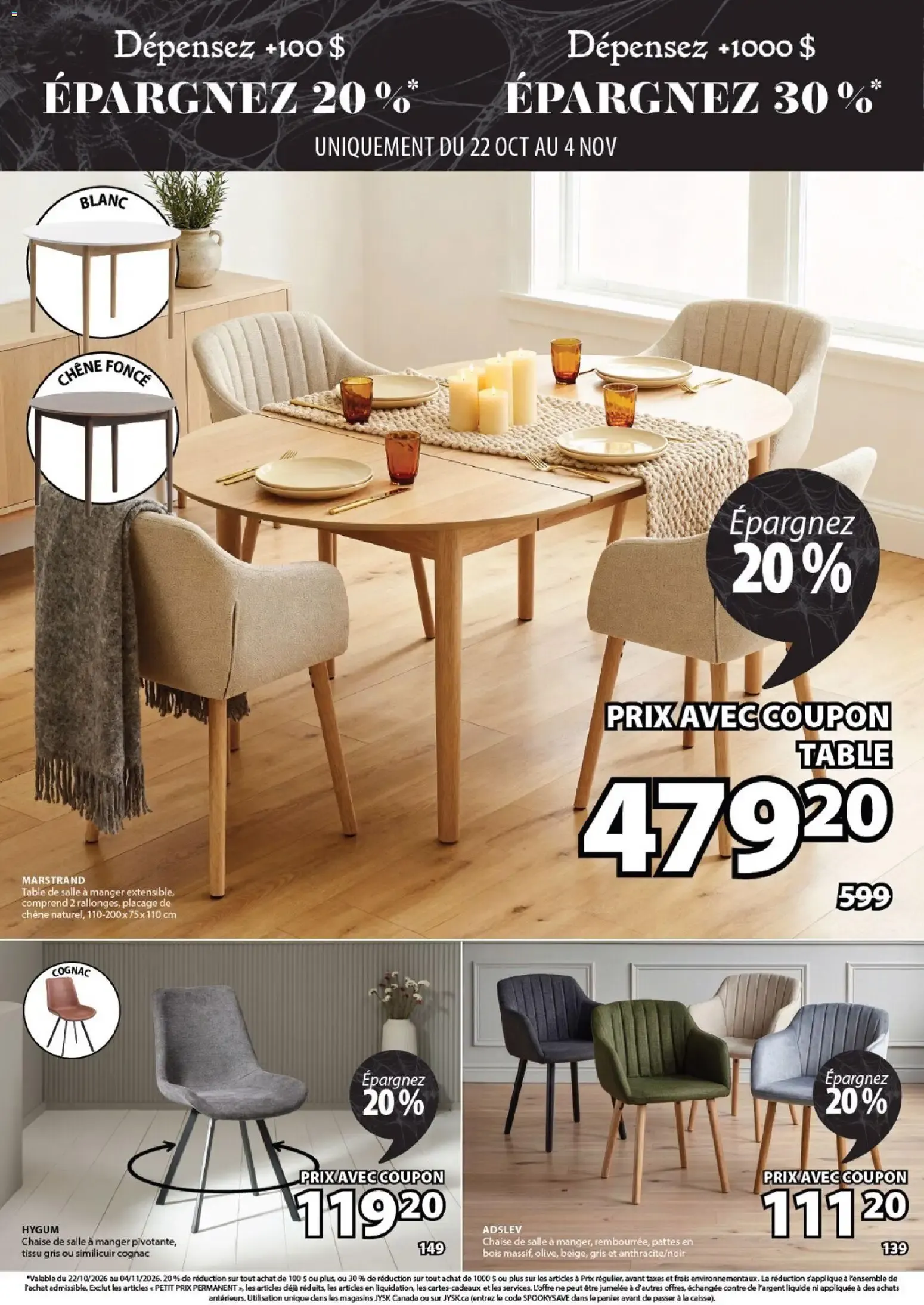 Coupon Effrayant JYSK from October 22 to November 4 2026 - flyer page 2