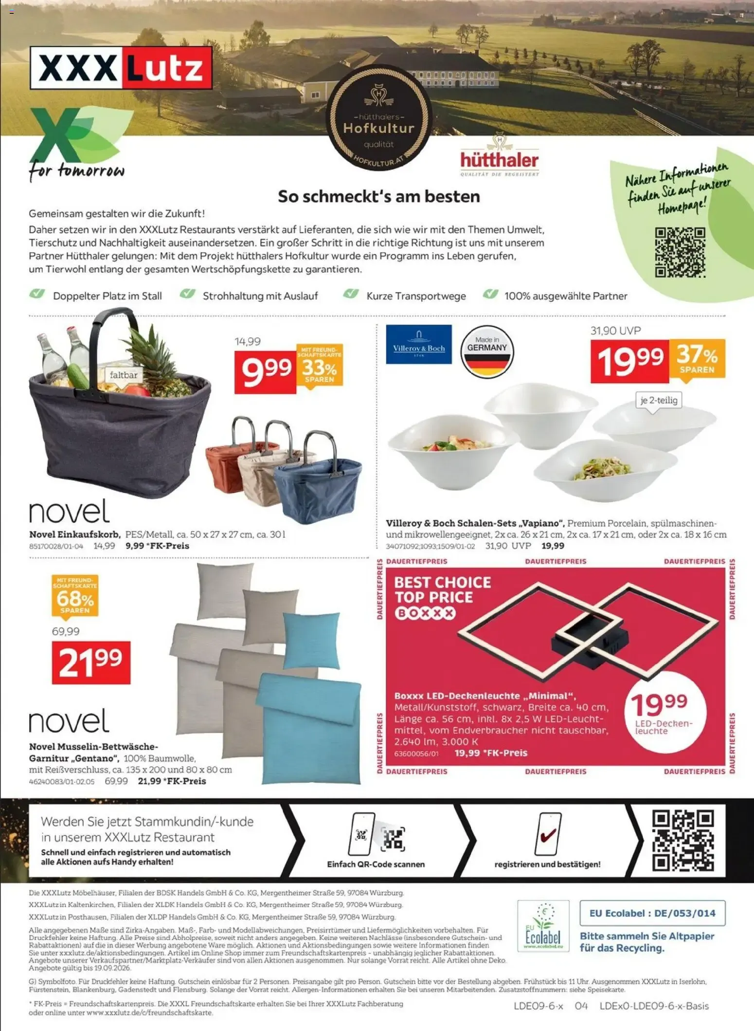 XXXL Restaurant Gourmet Wochen von 3. September bis 2. Oktober 2026 - Prospekt seite 16