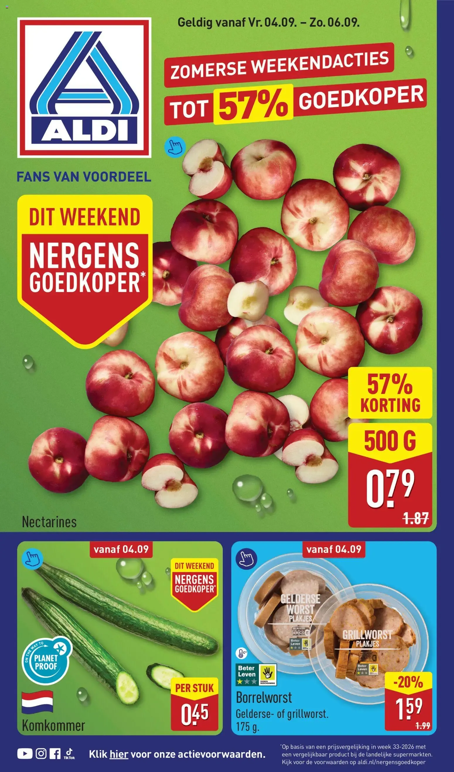 Aldi folder vanaf 04-09-2026 (volgende, deze week) van 4 september tot 6 september 2026 - Folder pagina 1