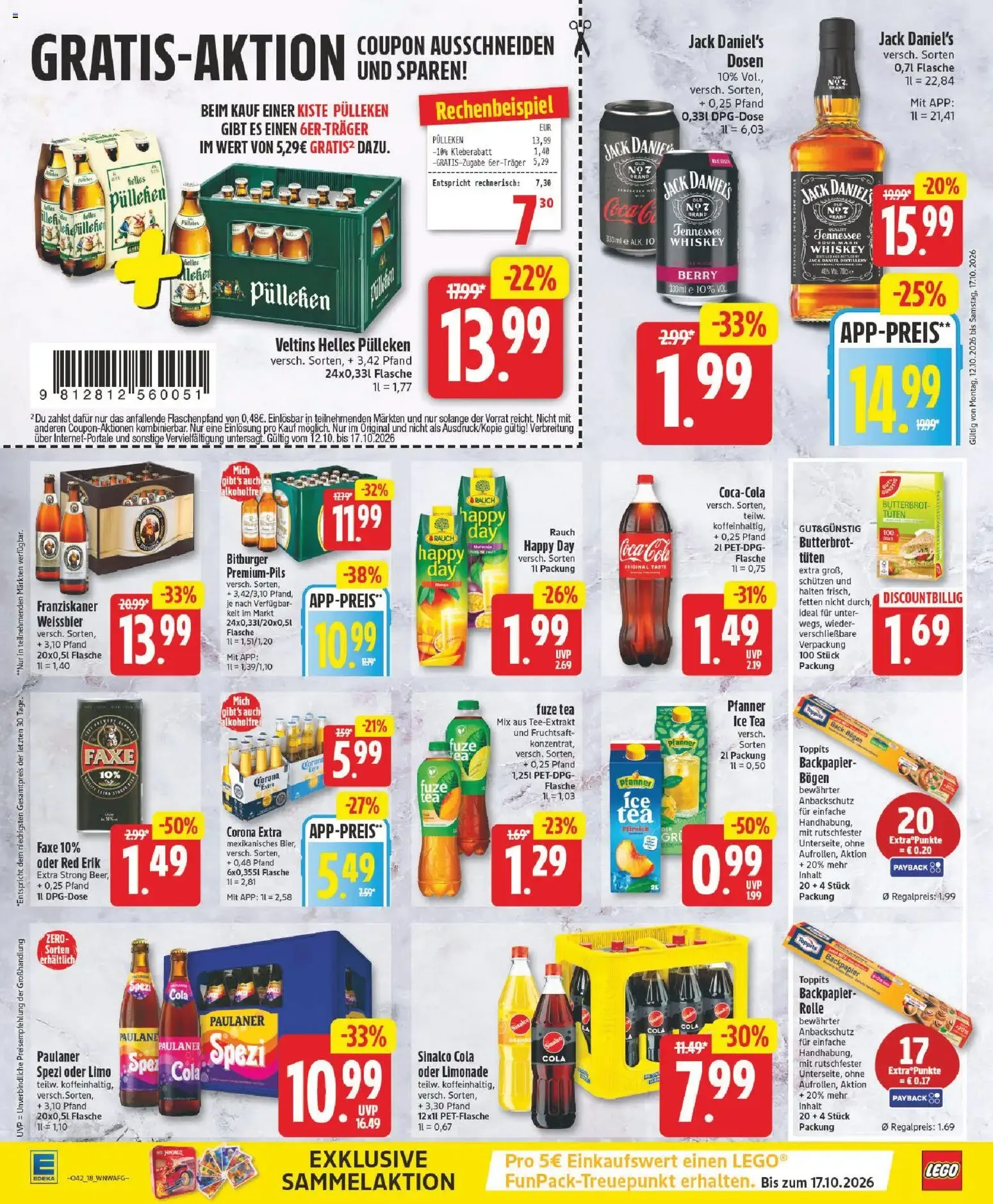 Jetzt wieder da! Kleben & Sparen von 12. Oktober bis 17. Oktober 2026 - Prospekt seite 18