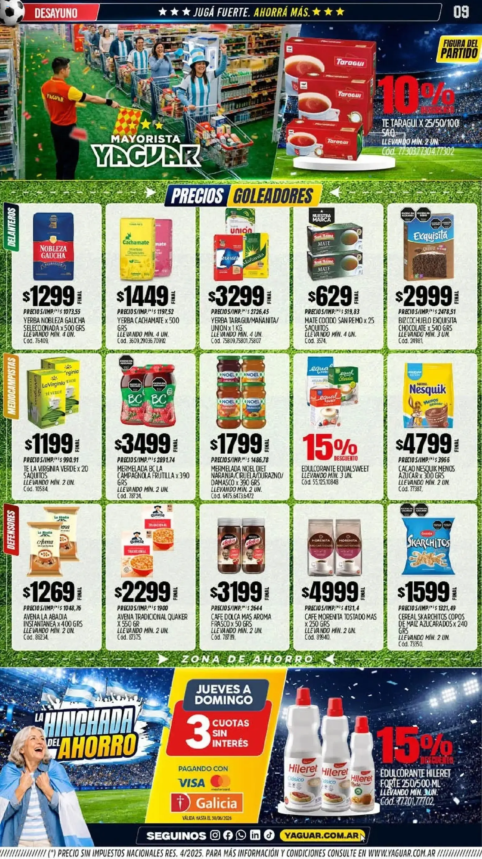 Ofertas de Mayorista Yaguar - La Hinchada del Ahorro 15 de junio al 21 de junio 2026 - Página 9 del catálogo