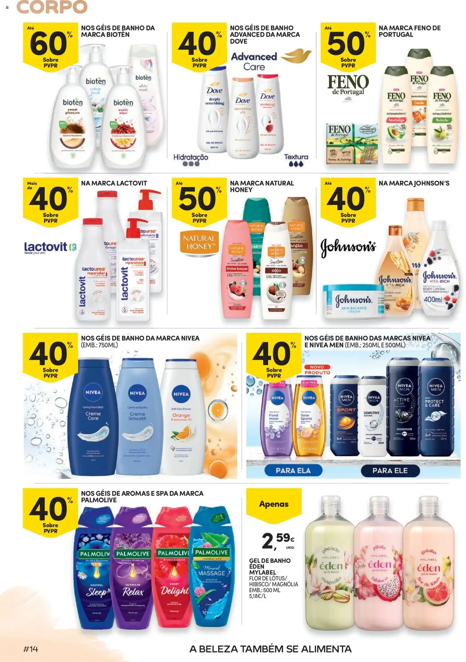 Folheto Continente Beleza Receita perfeita para um cuidado total » de 18/08/2026 - 30/08/2026 de 18 de agosto até 30 de agosto 2026 - Pagina 14