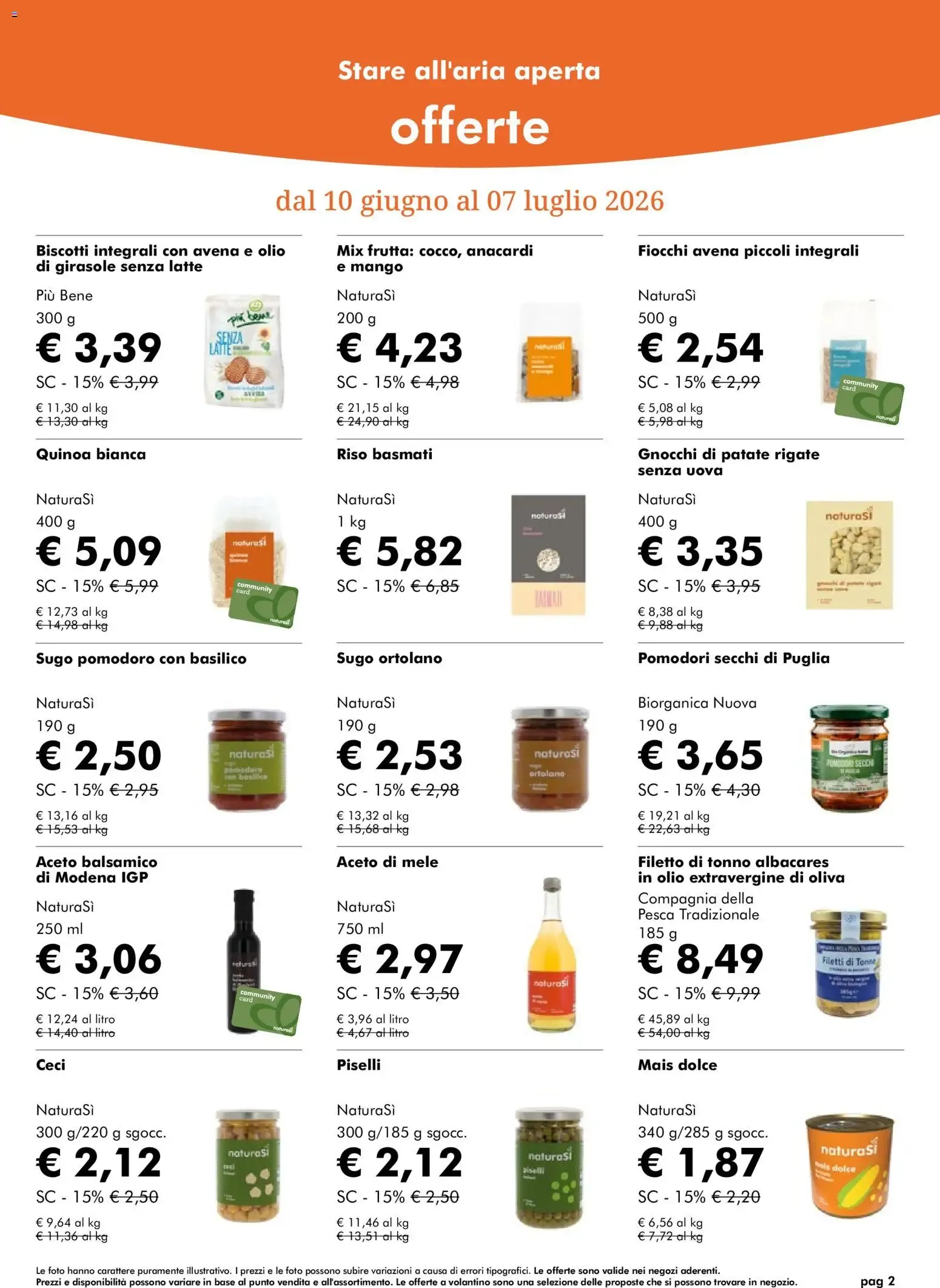 NaturaSì Offerte Giugno 2026 da 10 giugno a 7 luglio di 2026 - Pagina del volantino 2
