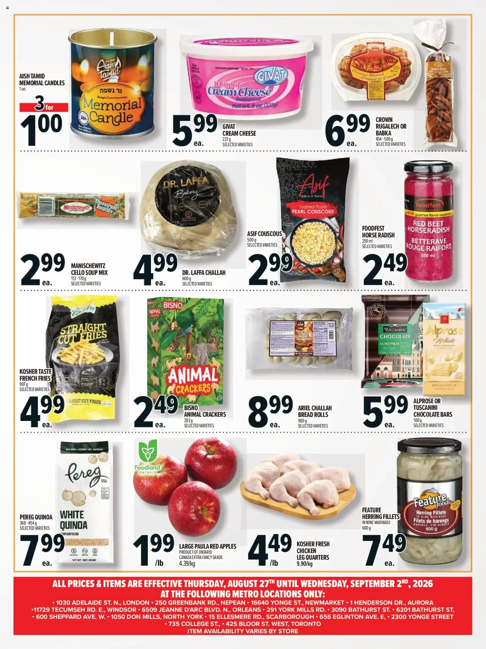 Metro flyer - Rosh Hashanah from Aug 27, 2026 > weekly specials & deals from August 27 to September 2 2026 - flyer page 3