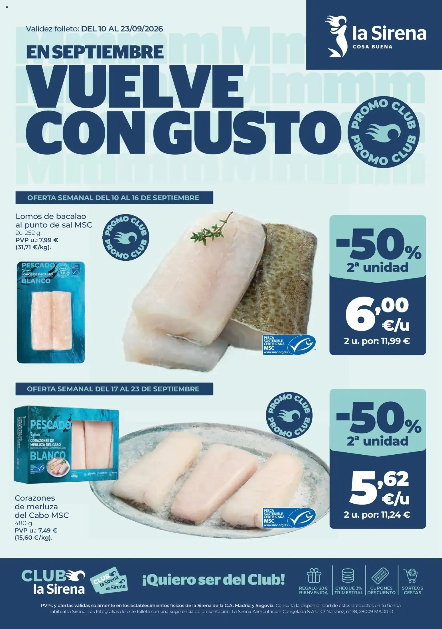 Catálogo de EN SEPTIEMBRE VUELVE CON GUSTO 10 de septiembre al 23 de septiembre 2026 - Página 1