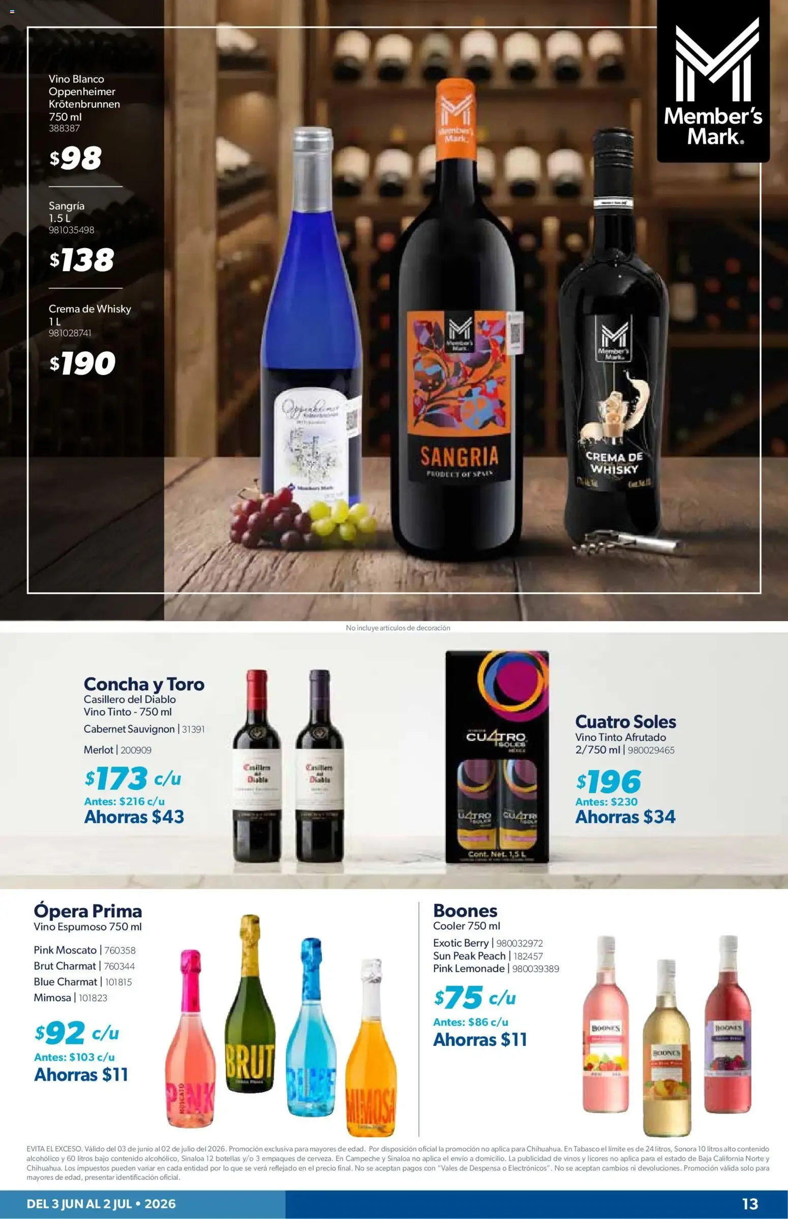 Catálogo de CUPONERA SAMS | Folleto de 03/06, Ofertas Junio 2026 3 de junio al 2 de julio 2026 - Pagina 13