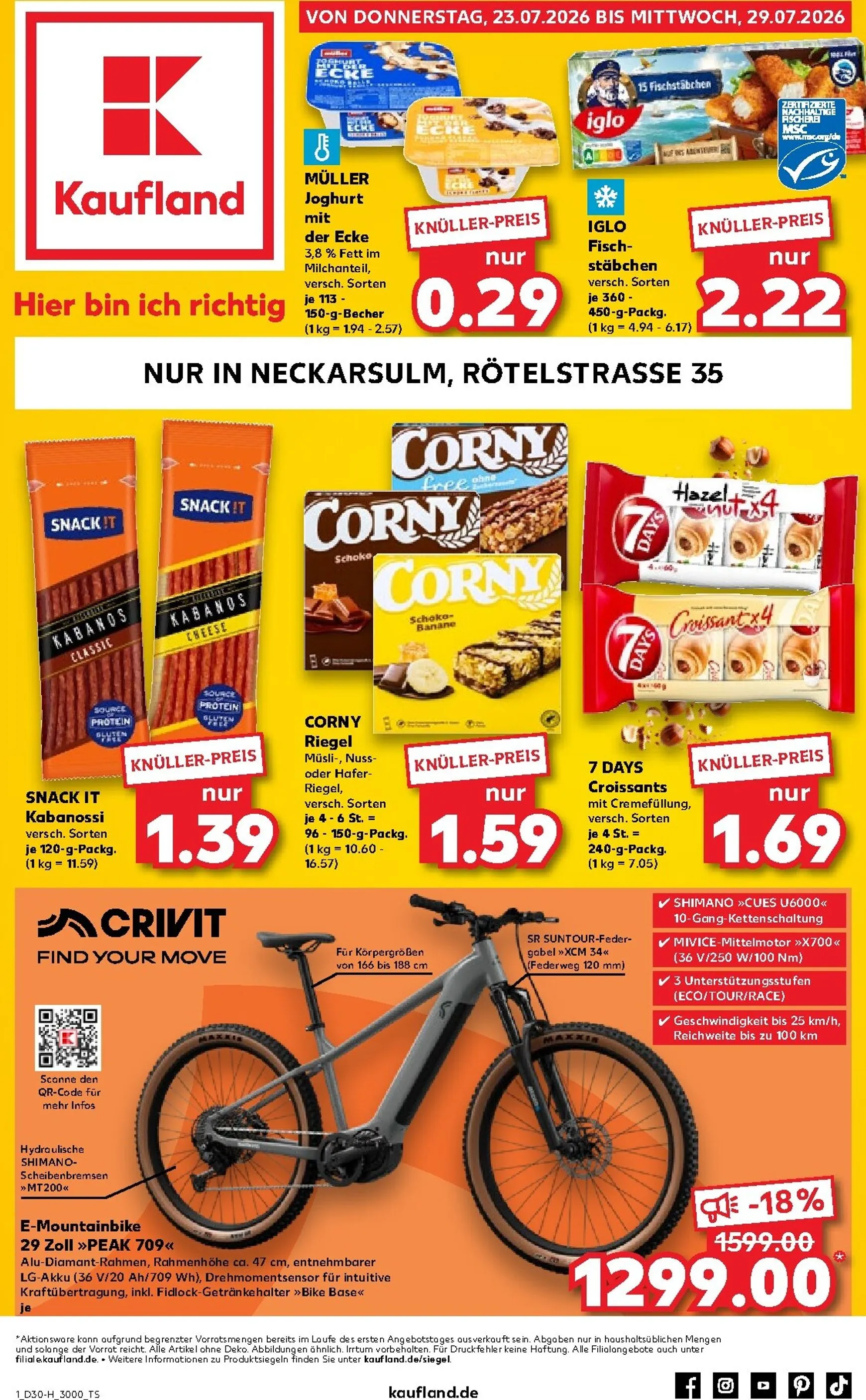 Kaufland Prospekt nächste Woche – von Donnerstag 23.07.2026 bis Mittwoch 29.07.2026