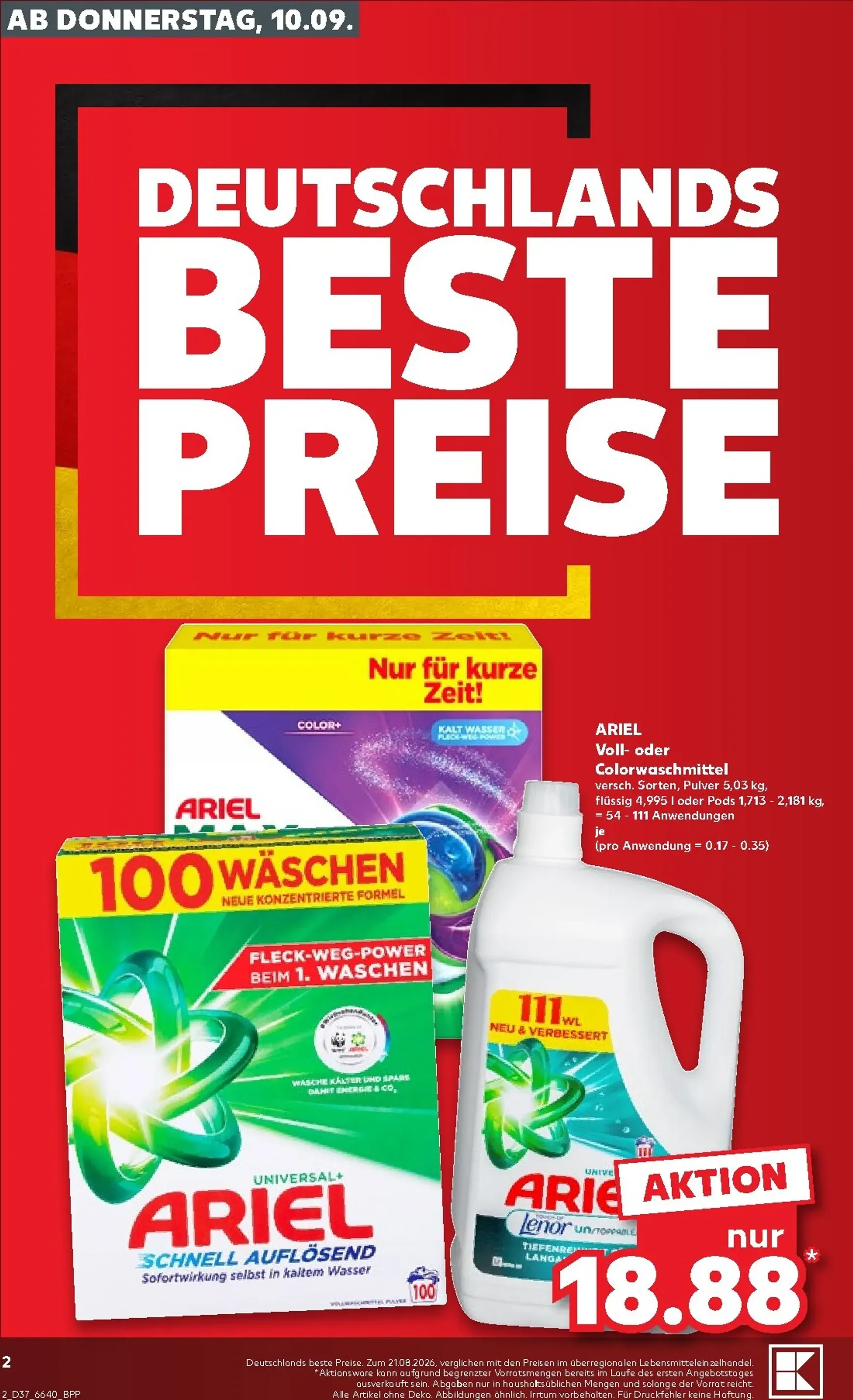 Kaufland Prospekt nächste Woche – von Donnerstag 10.09.2026 bis Mittwoch 16.09.2026 von 10. September bis 16. September 2026 - Prospekt seite 2