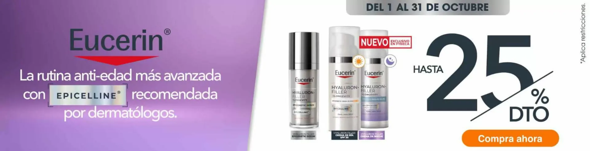 Catalogo de Oferta Eucerin Hyaluron-Filler en Fybeca 1 de octubre al 31 de octubre 2026 - Pag 1