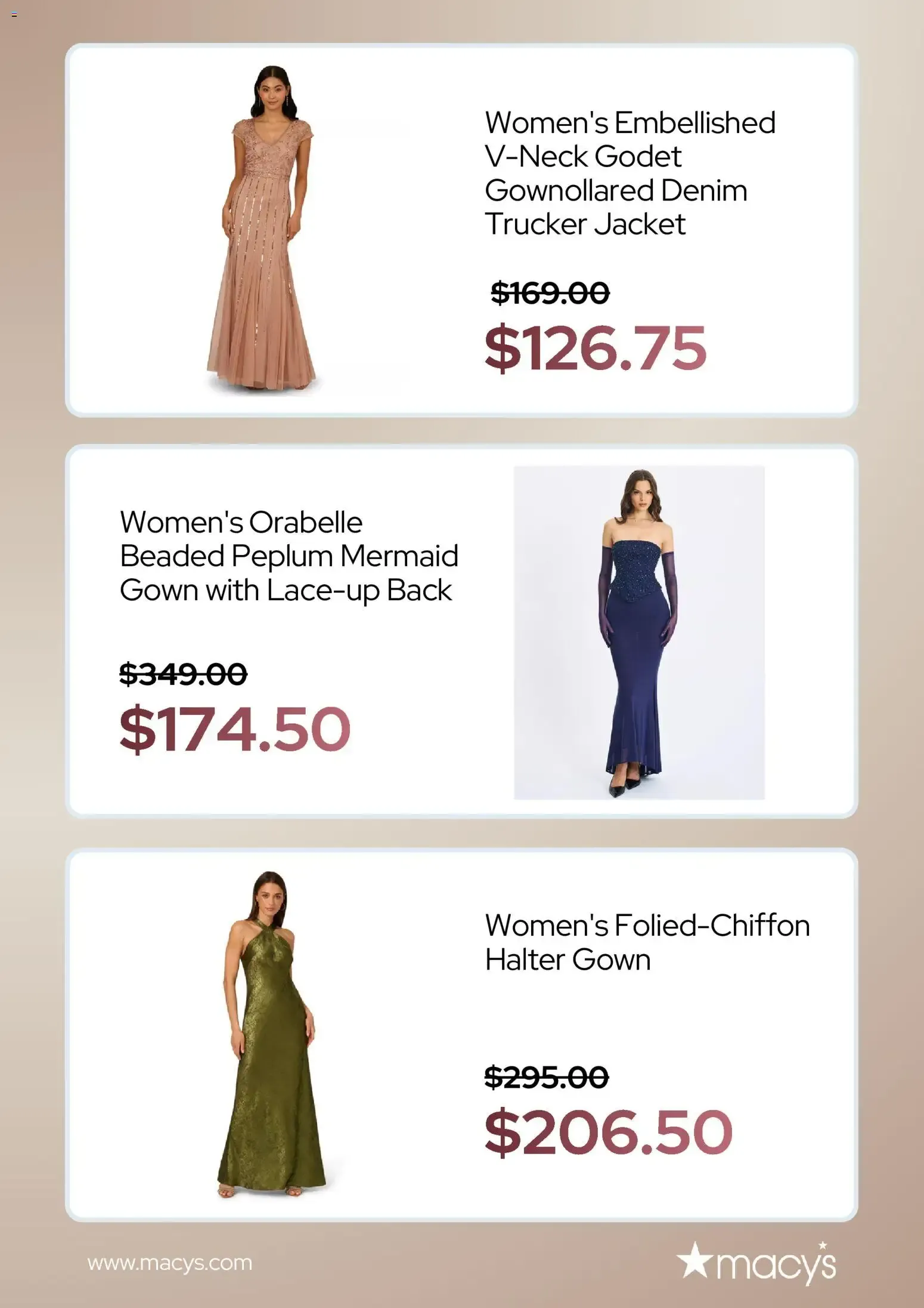 Weekly promotion Macy's Wedding Shop: Elegant women's dresses spanning from September 1 to September 21 2026 - Page 2 for Catalogue 365