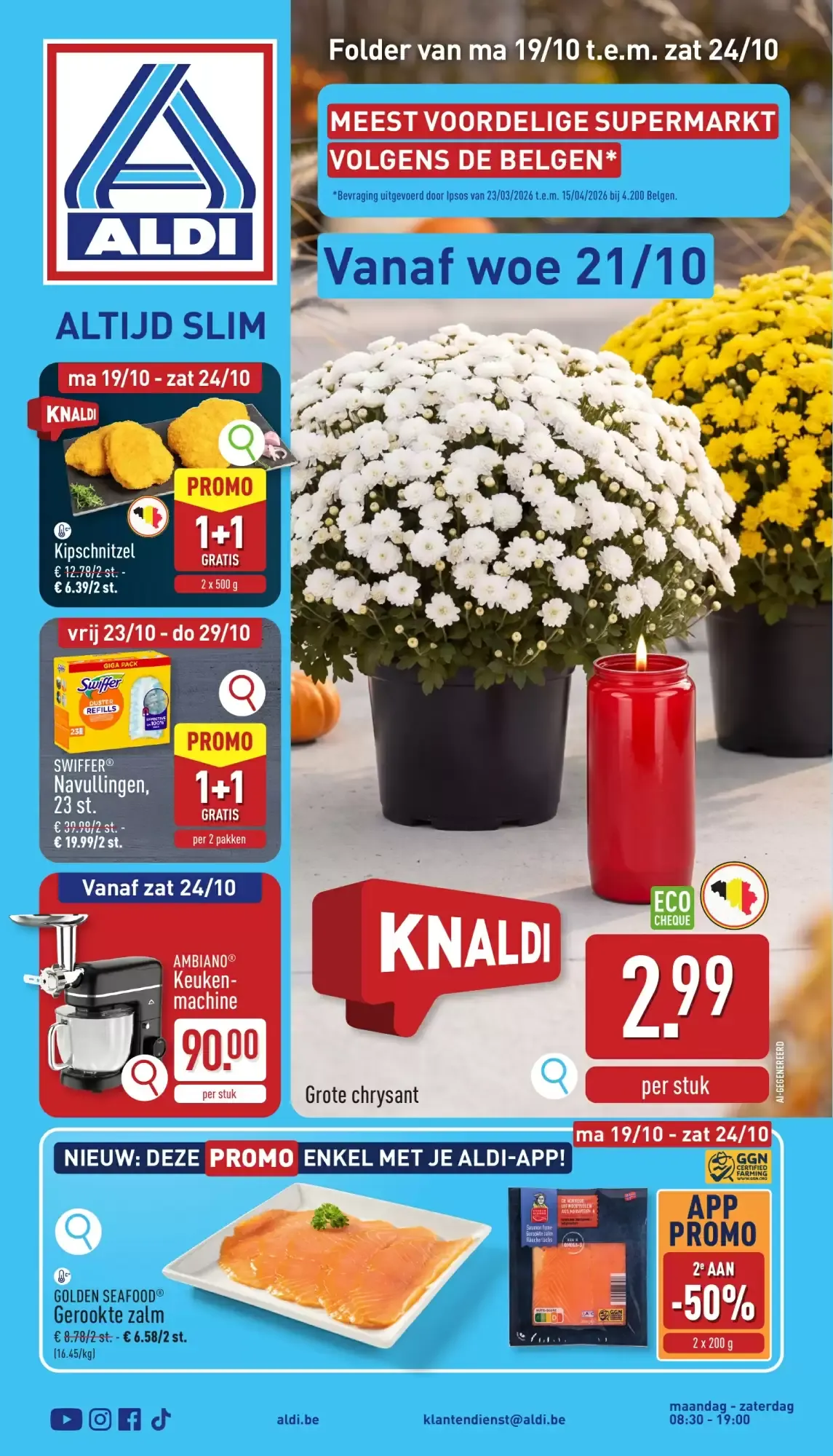 ALDI Folder van ma 19/10 t.e.m. zat 24/10 van 19 oktober tot 24 oktober 2026 - folder pagina 1