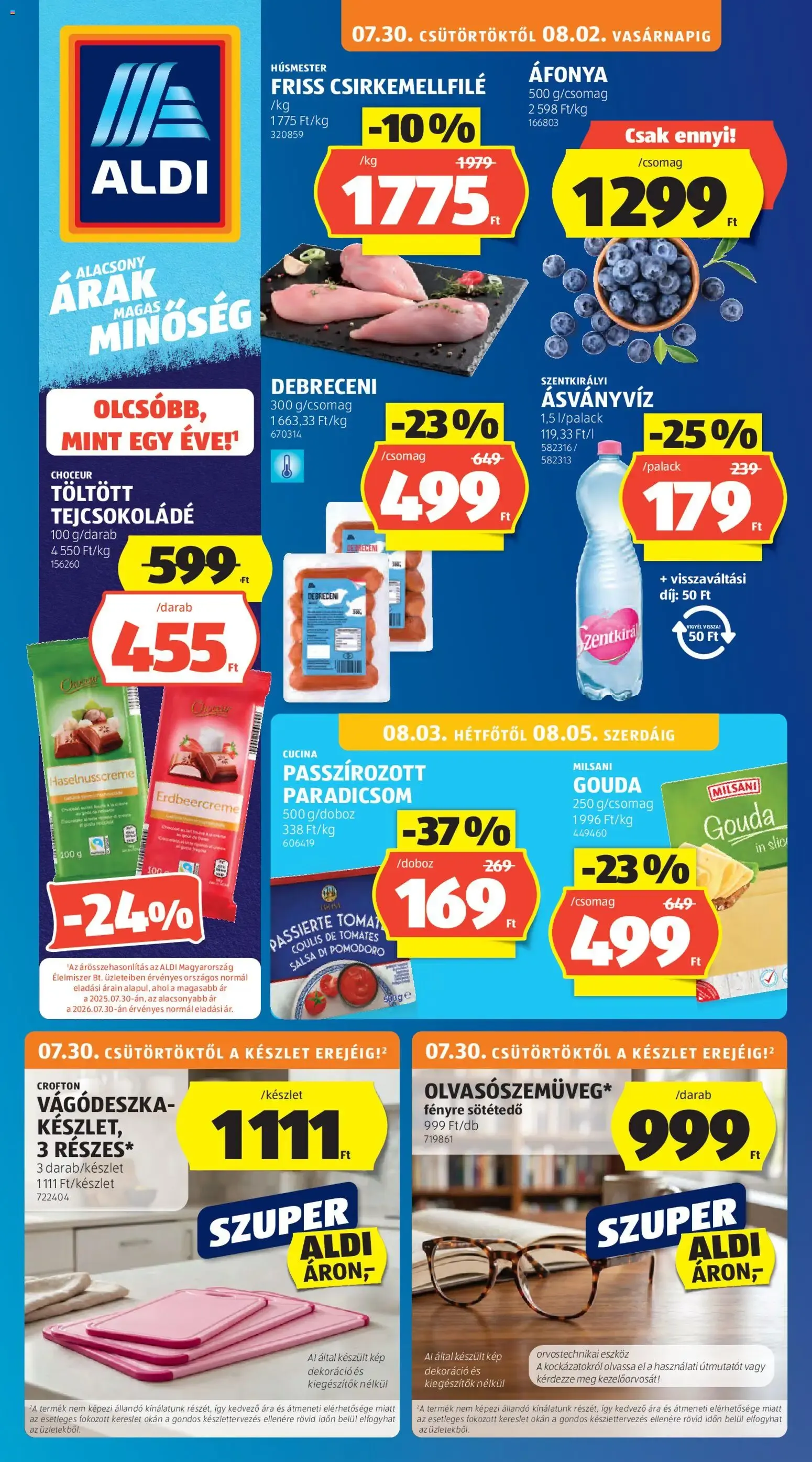Katalógus Aldi akciós újság - 2026.07.30. -tól/töl > akció, lapozható szórólap 🛍️ július 30.-tól augusztus 5.-ig 2026. - Oldal 1