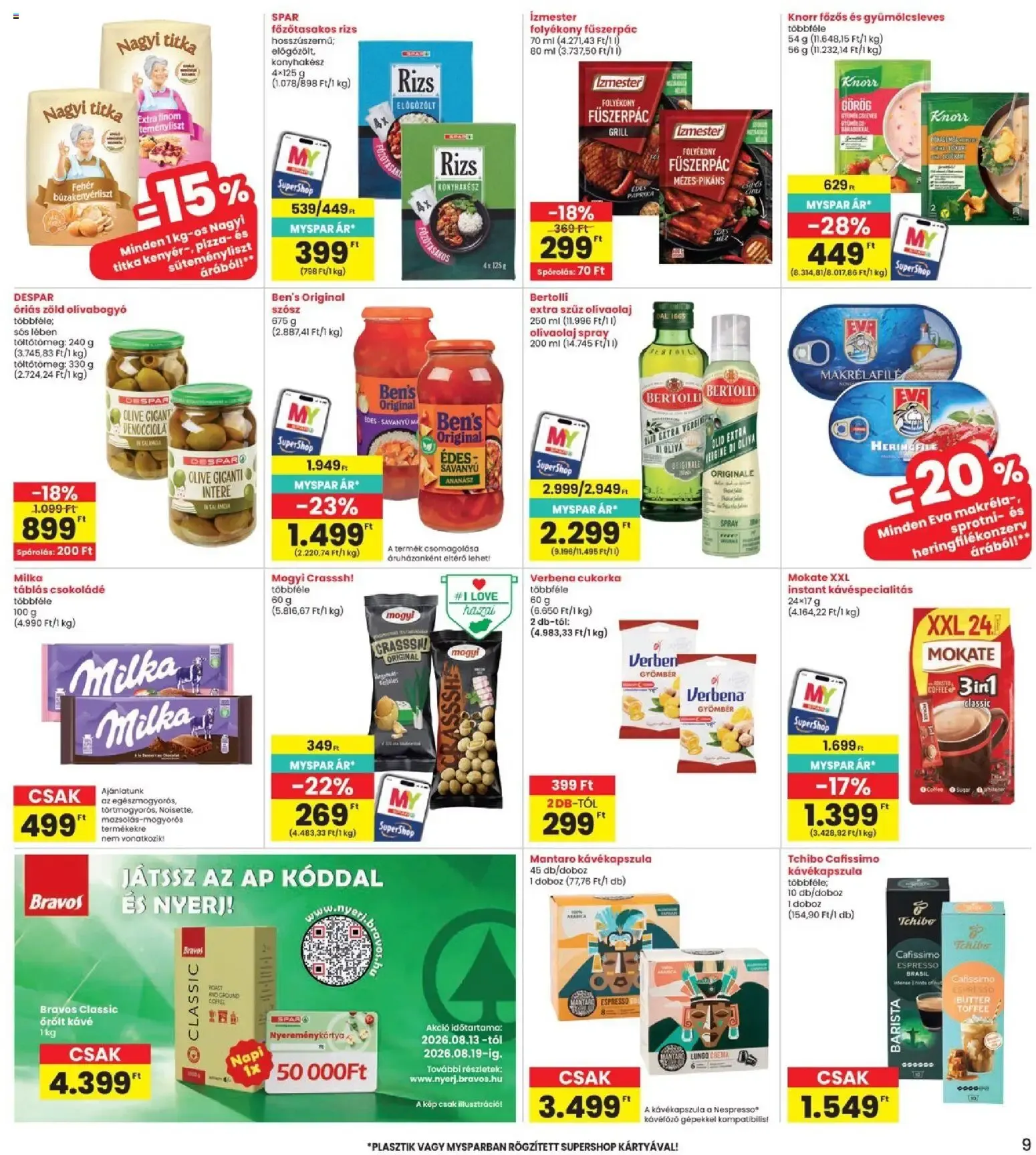 Katalógus Interspar akciós újság - 2026.08.13. -tól/töl > akció, lapozható szórólap 🛍️ augusztus 13.-tól augusztus 19.-ig 2026. - Oldal 9