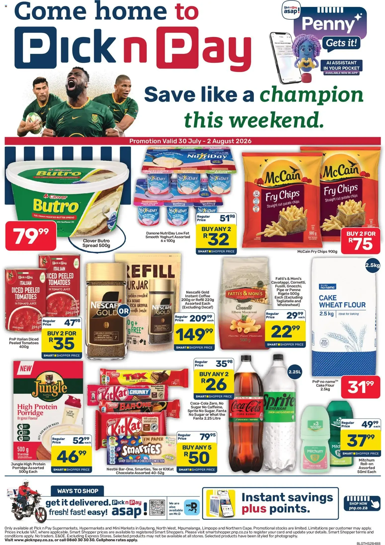 Pick n Pay Inland Provinces - Weekend Specials (30/07/2026 - 02/08/2026) Online from 30 July to 2 August 2026 - Catalogue Page 1