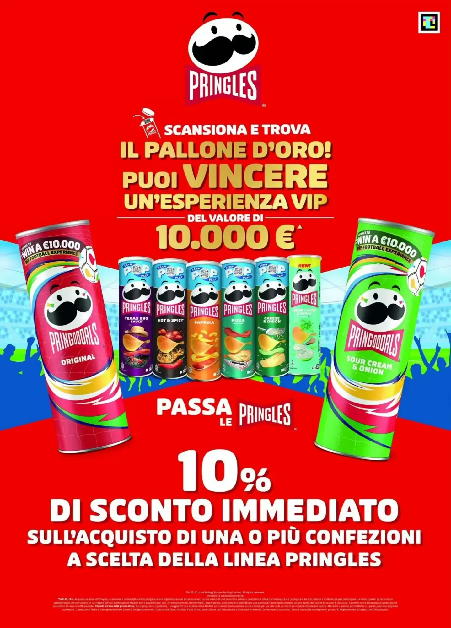 Pringles: Scansiona e Trova il Pallone d'Oro con 10% de Descuento da 4 aprile a 26 agosto di 2026 - Pagina del volantino 1