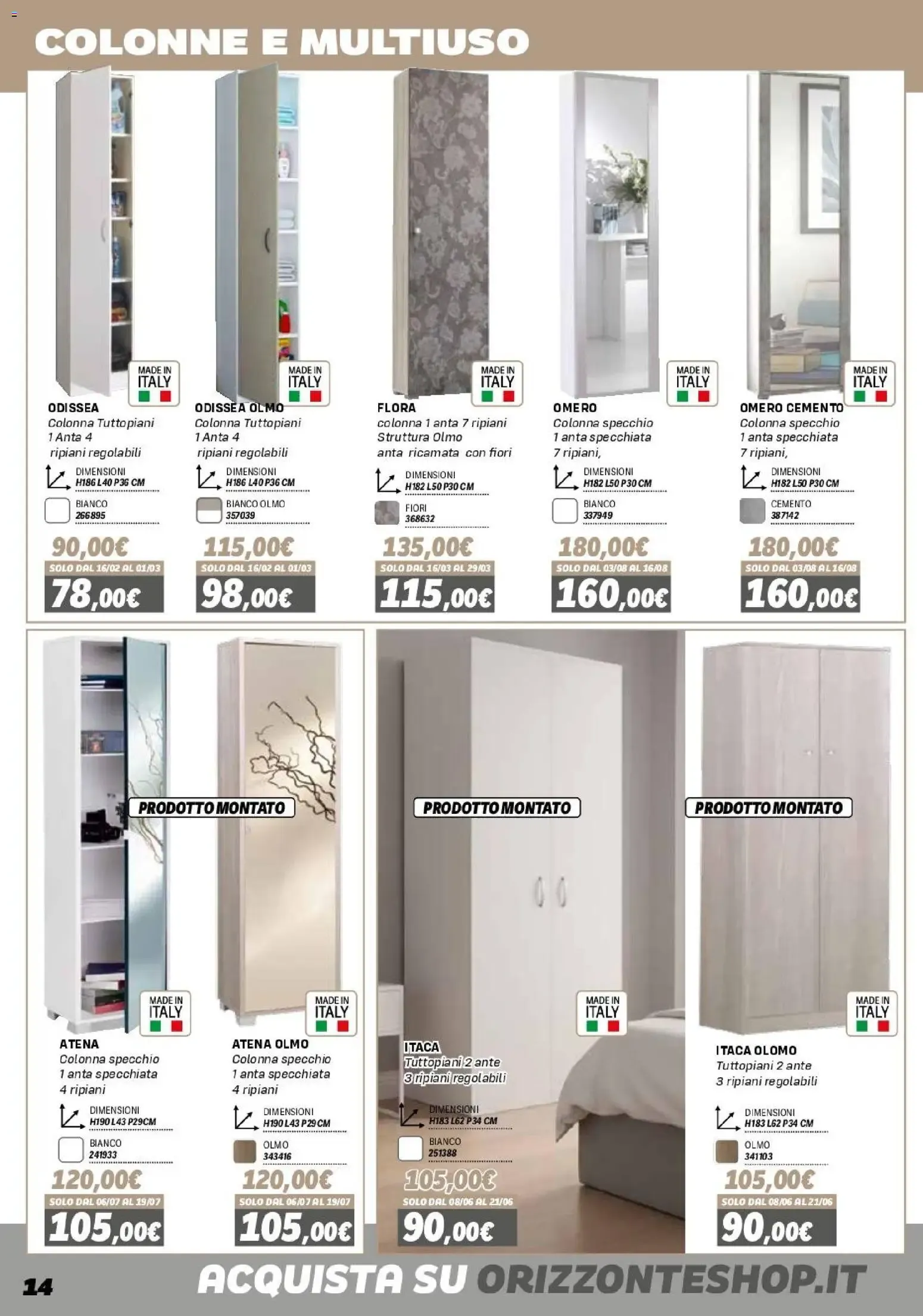 Orizzonte Catalogo Mobile 2026 da 16 gennaio a 27 settembre di 2026 - Pagina del volantino 14