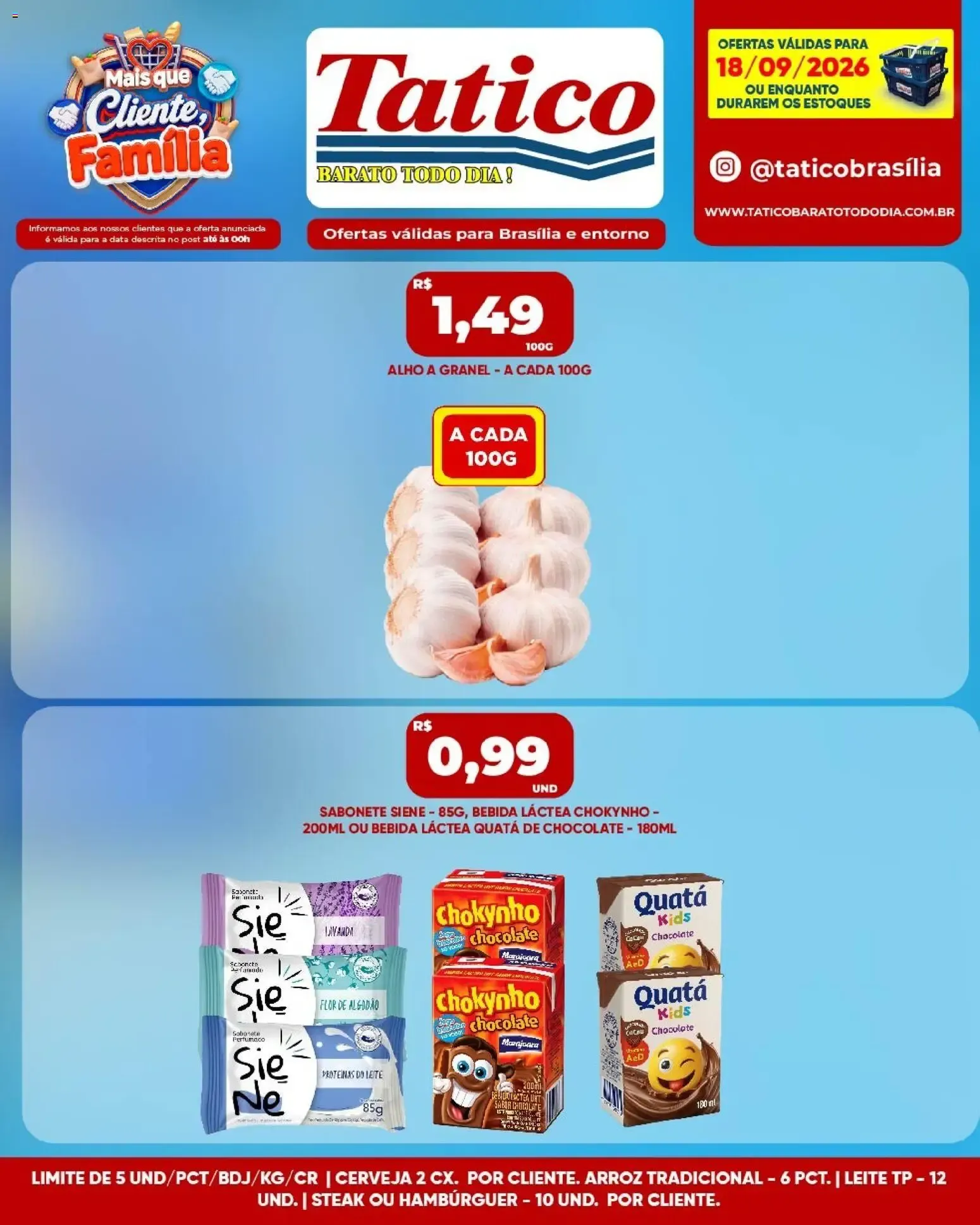 Tatico ofertas do Dia de 18/09/2026 | Promoções Online