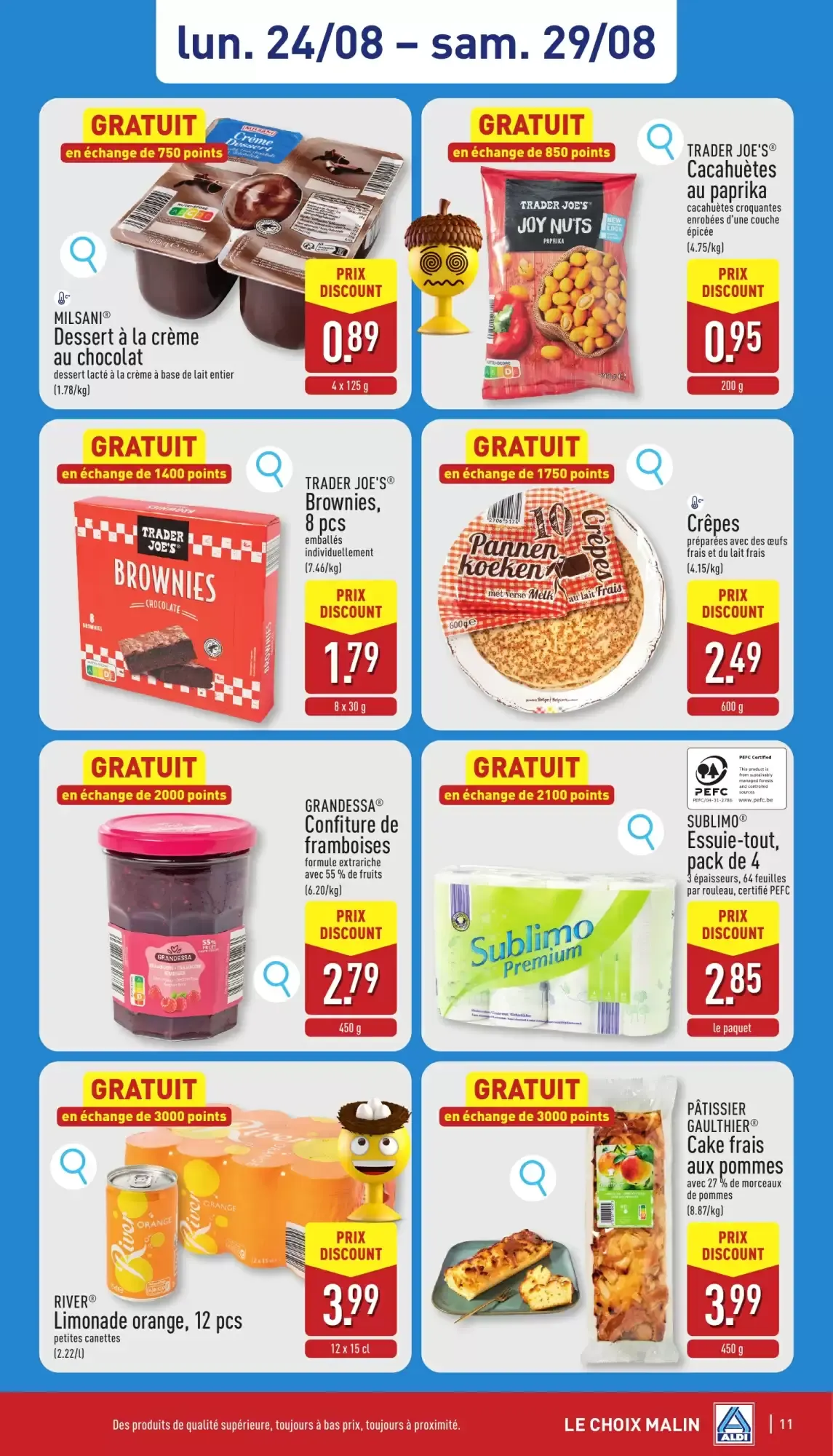 ALDI Dépliant du 24/08 au 29/08 van 24 augustus tot 29 augustus 2026 - folder pagina 11