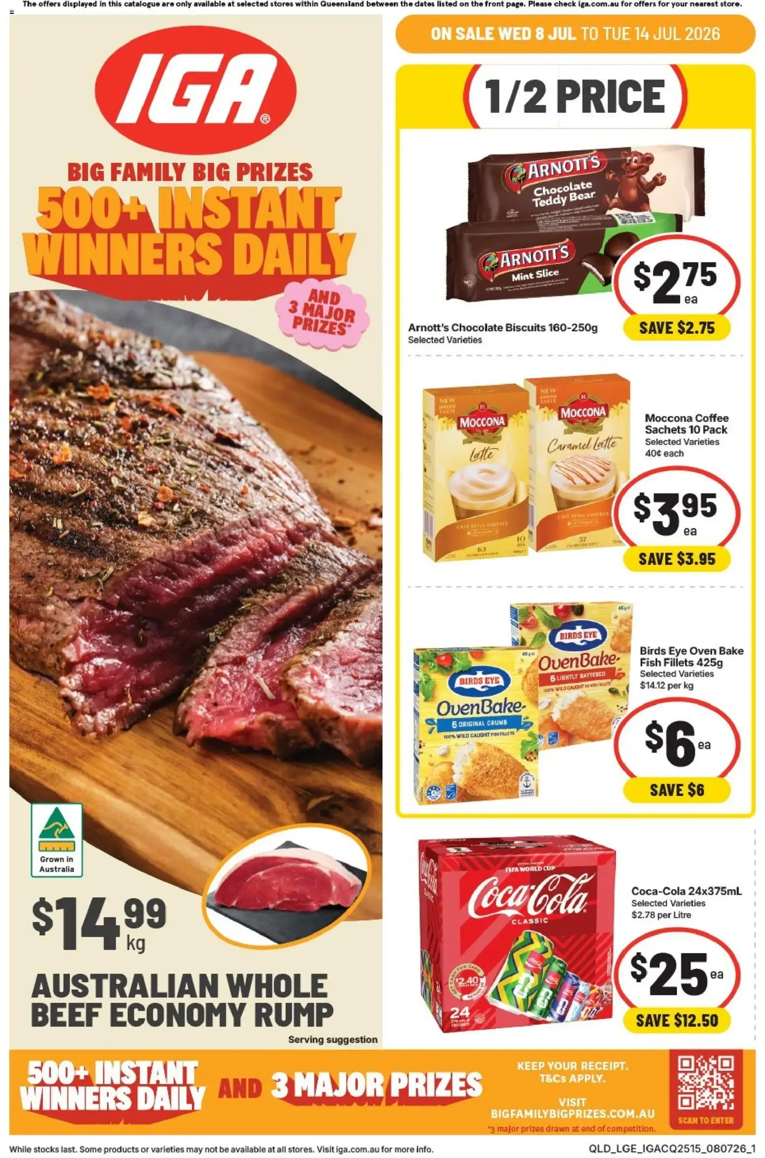IGA Big Family Big Prizes - Catalogue valid from 8 July to 14 July 2026 - page 1